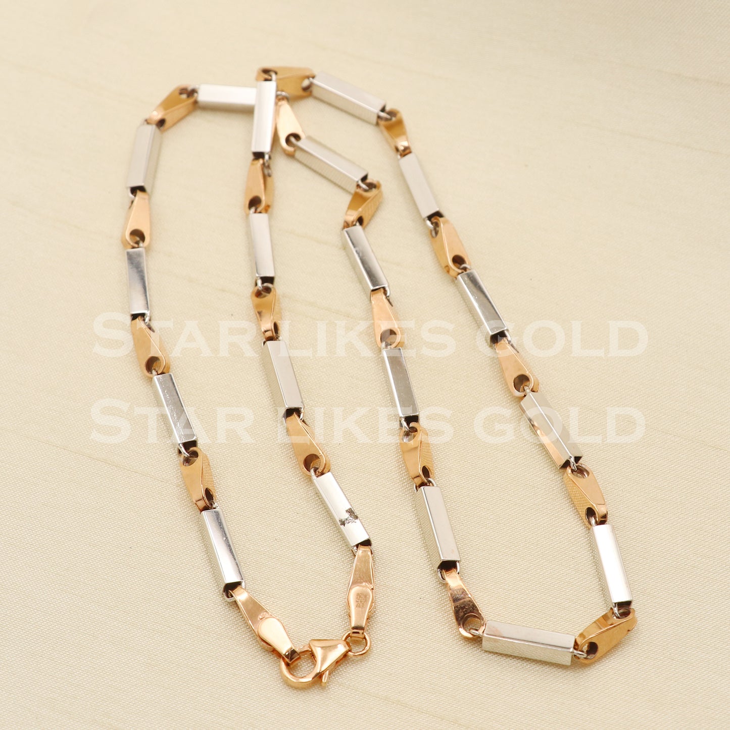 18k 18KT GOLD chain necklace Handmade fine Jewelry, PR1340