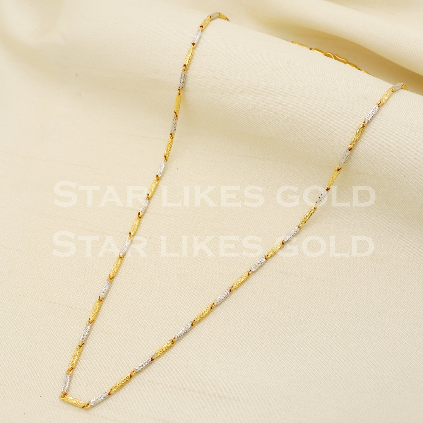 Beautiful 22k 22KT GOLD chain necklace Handmade fine Jewelry, PR1343