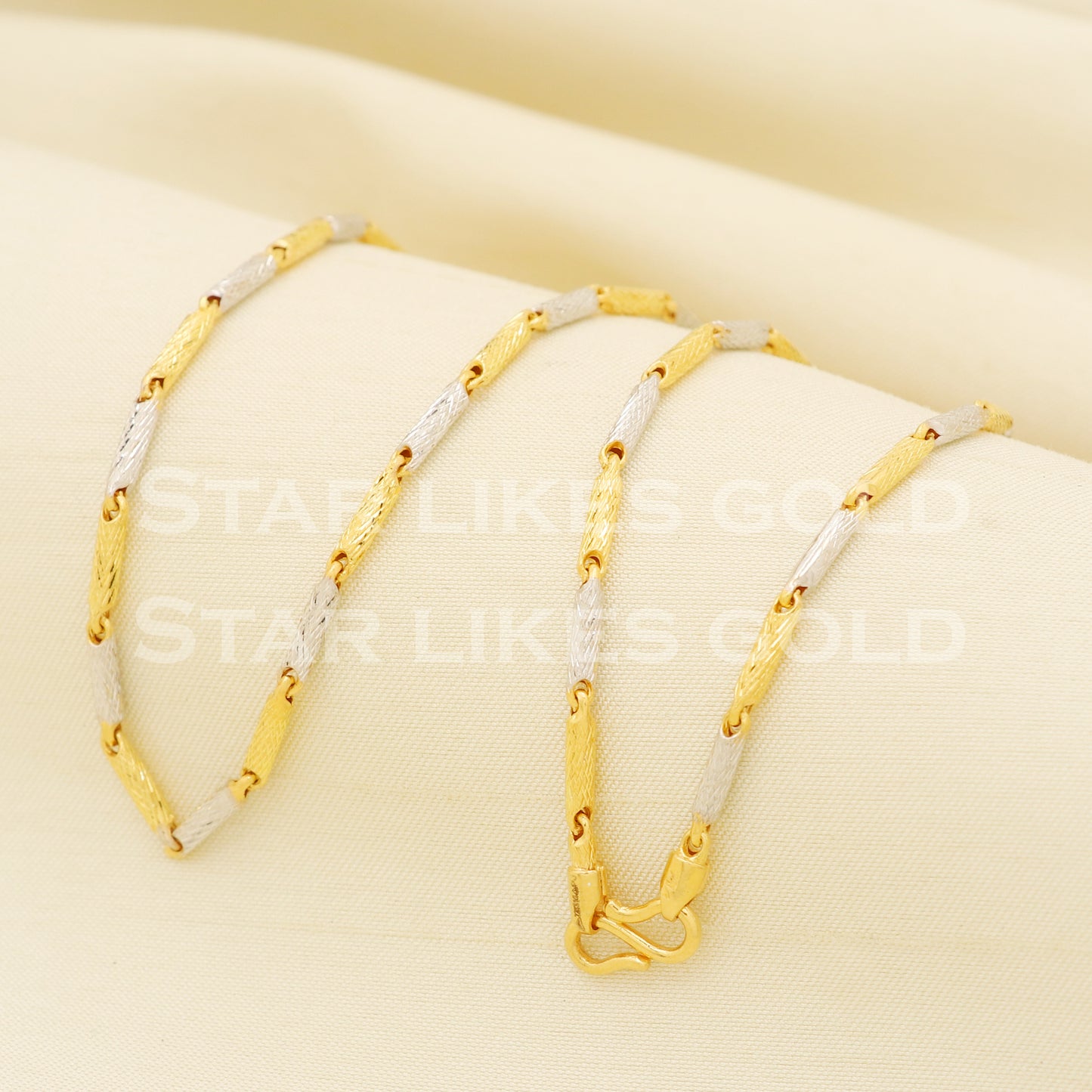 Beautiful 22k 22KT GOLD chain necklace Handmade fine Jewelry, PR1344