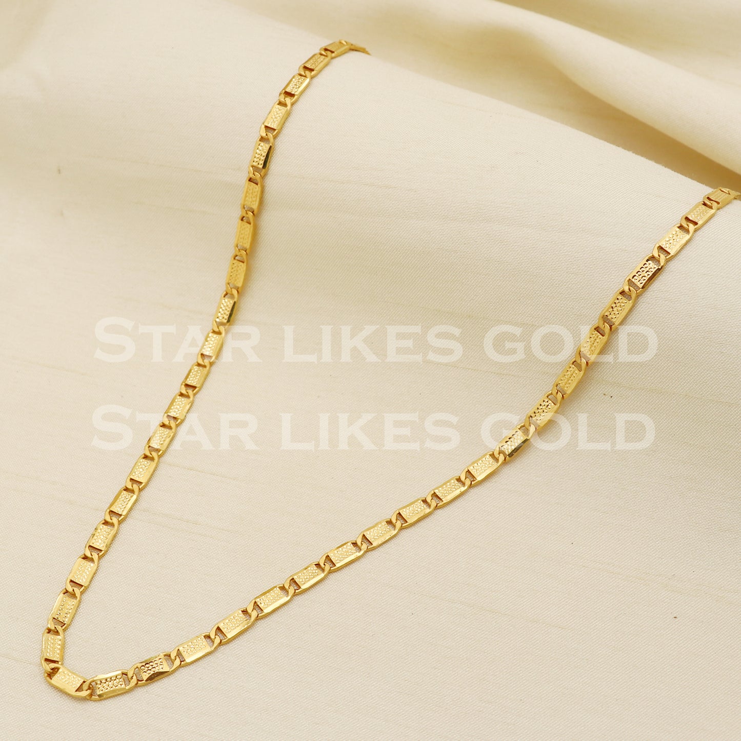 Beautiful 22k 22KT GOLD chain necklace Handmade fine Jewelry, PR1350