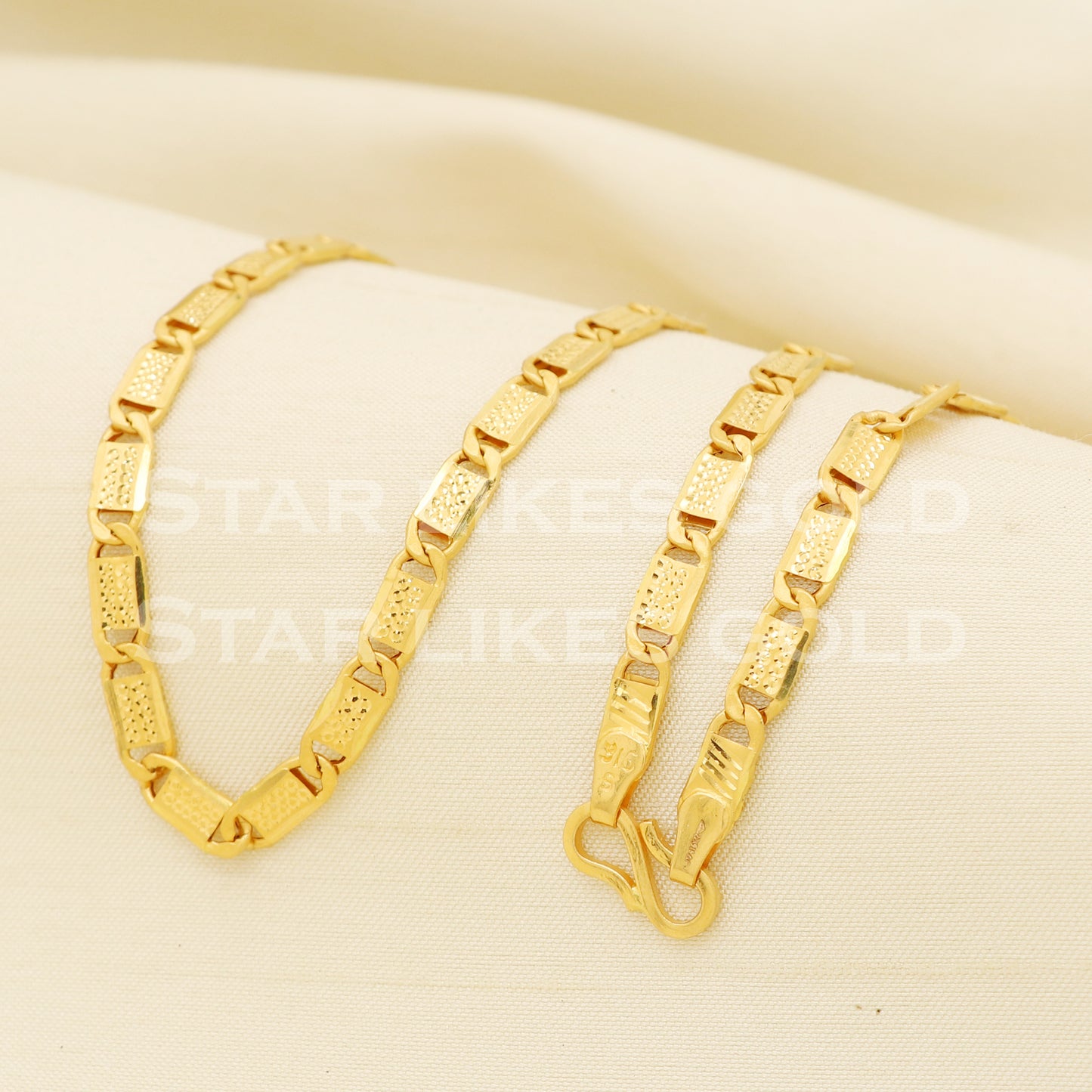 Beautiful 22k 22KT GOLD chain necklace Handmade fine Jewelry, PR1350