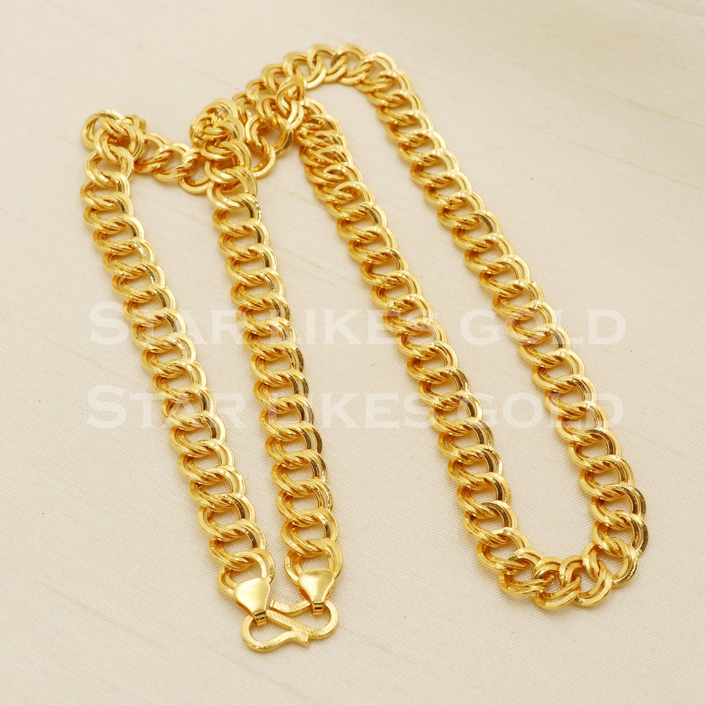 22k 22KT GOLD chain necklace Handmade fine Jewelry, PR1359