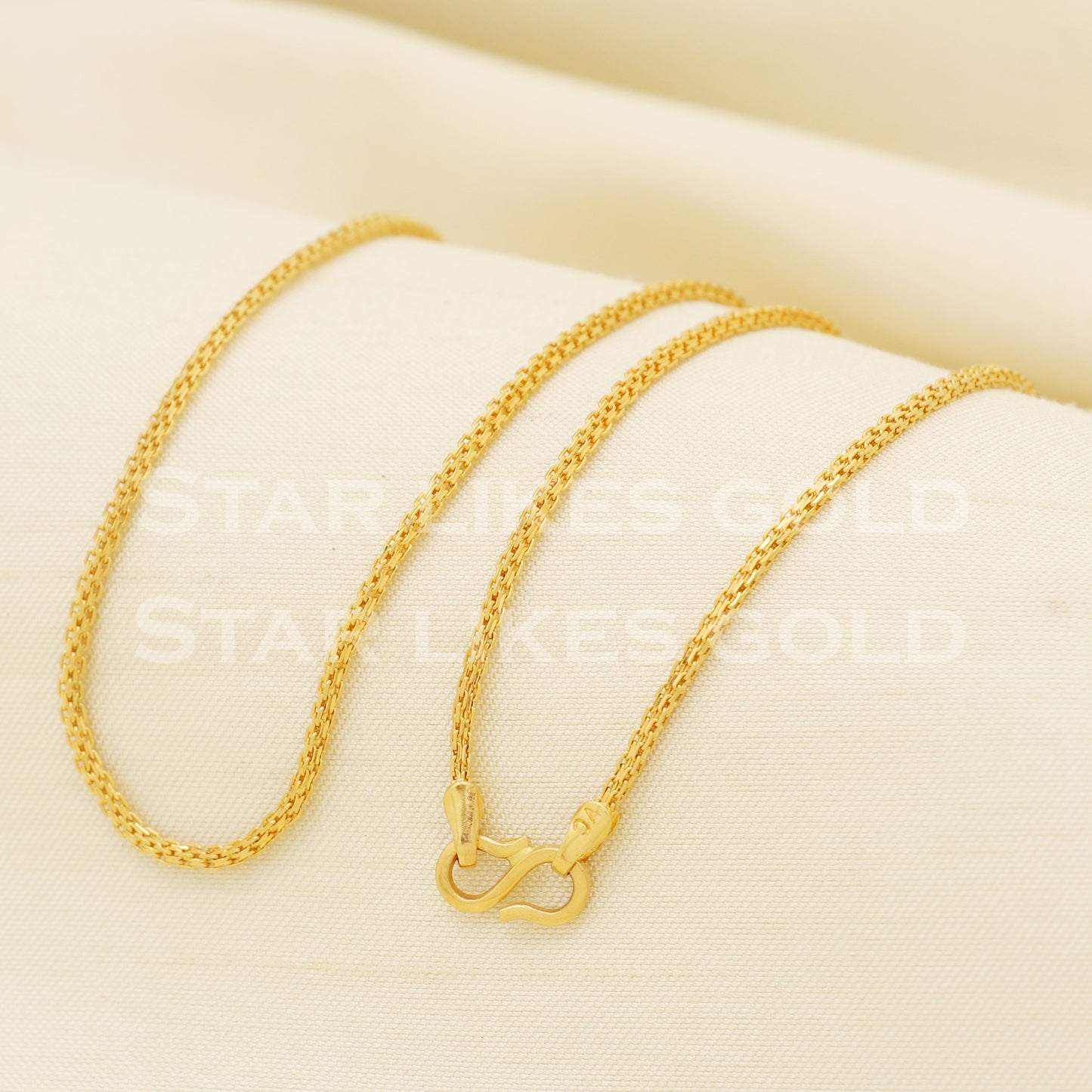 22k 22KT GOLD chain necklace Handmade fine Jewelry, PR1361
