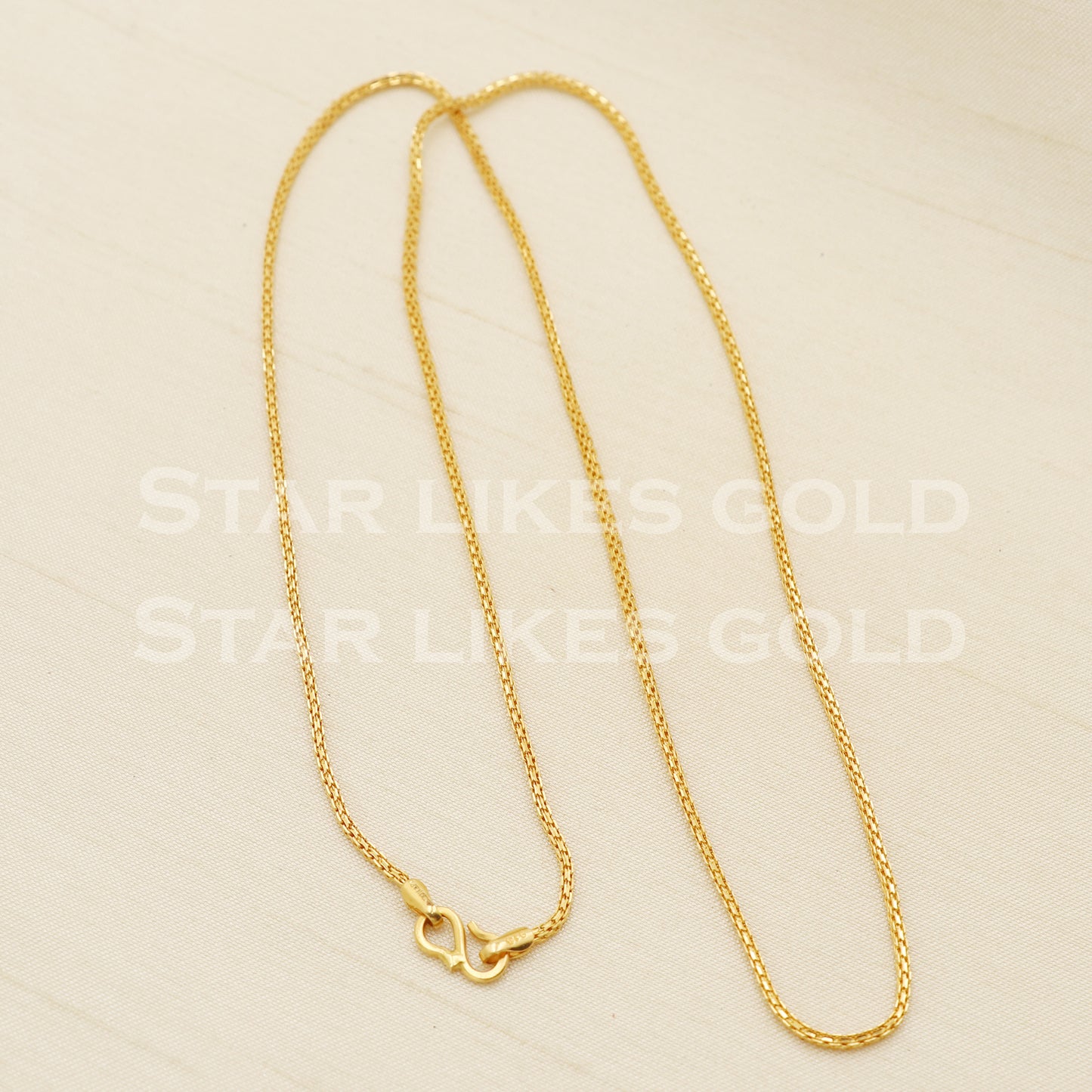 22k 22KT GOLD chain necklace Handmade fine Jewelry, PR1361