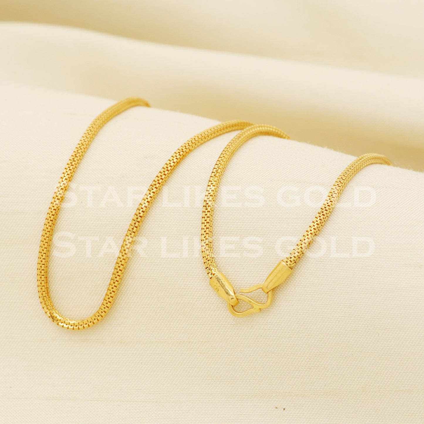 22k 22KT GOLD chain necklace Handmade fine Jewelry, PR1363
