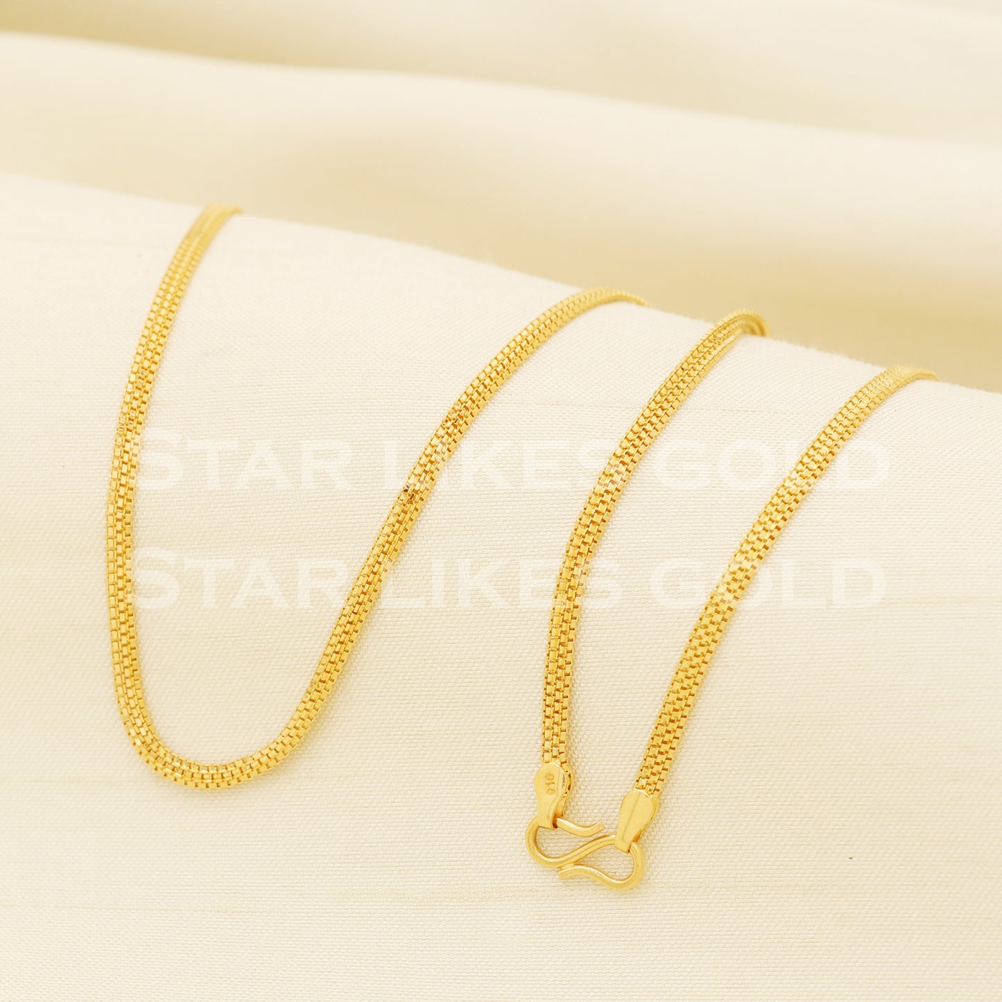 22k 22KT GOLD chain necklace Handmade fine Jewelry, PR1364