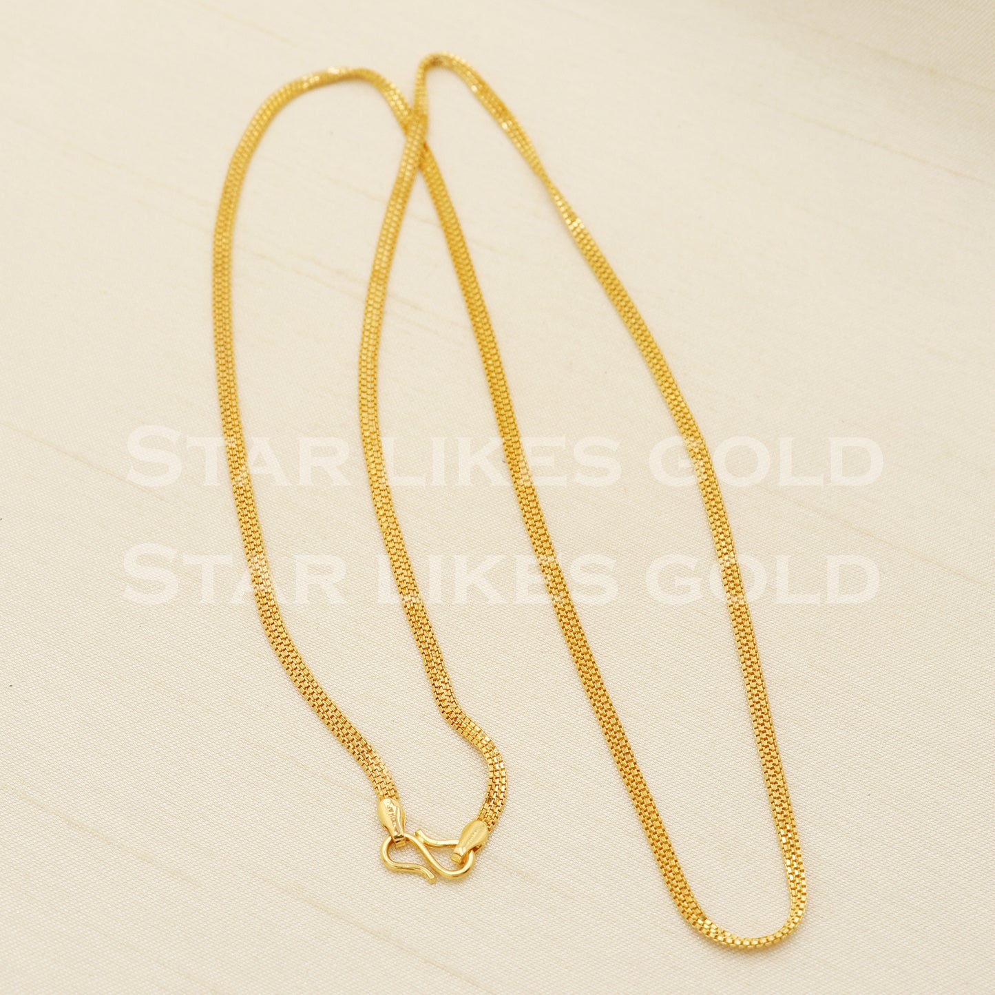 22k 22KT GOLD chain necklace Handmade fine Jewelry, PR1364