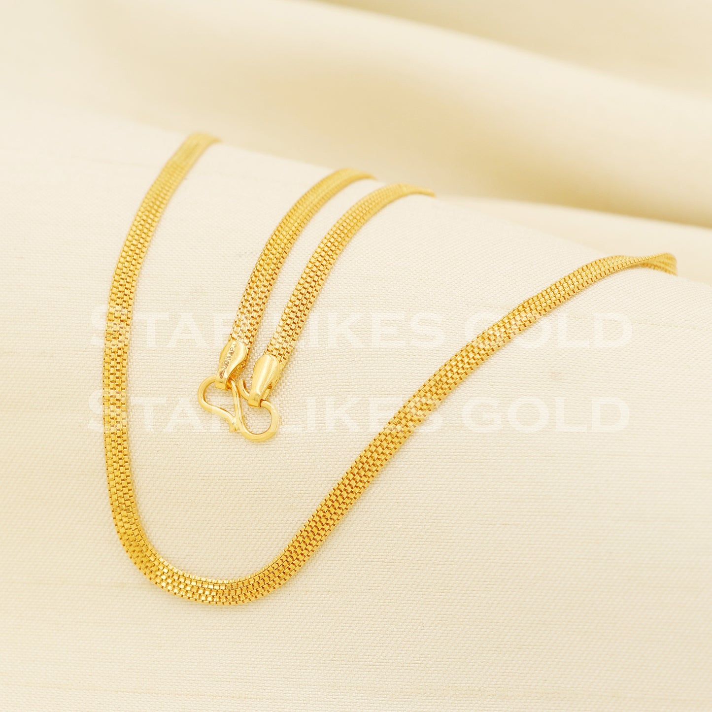 22k 22KT GOLD chain necklace Handmade fine Jewelry, PR1365