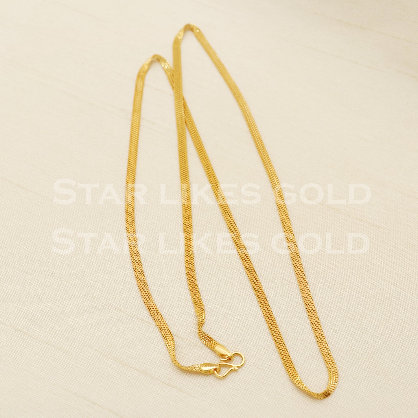22k 22KT GOLD chain necklace Handmade fine Jewelry, PR1365