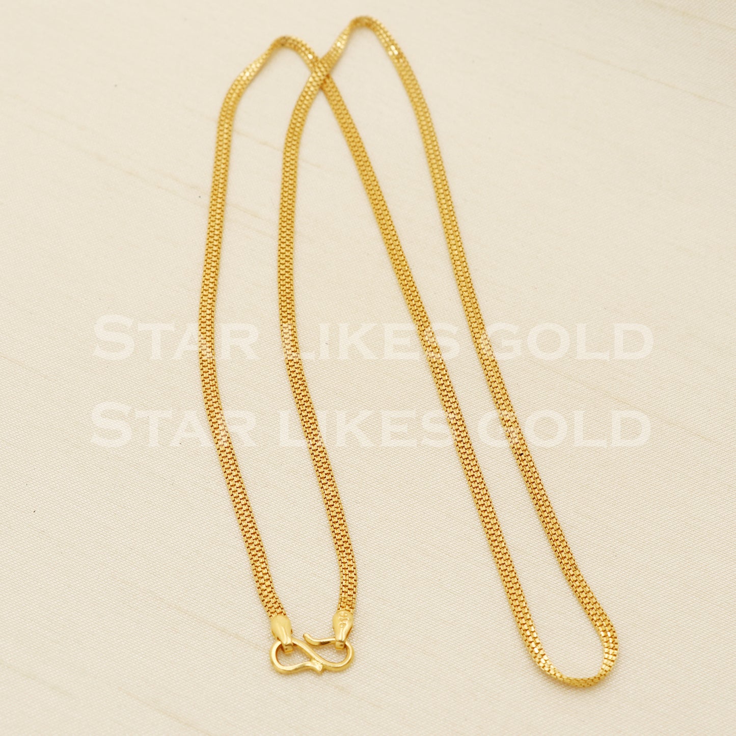 22k 22KT GOLD chain necklace Handmade fine Jewelry, PR1366