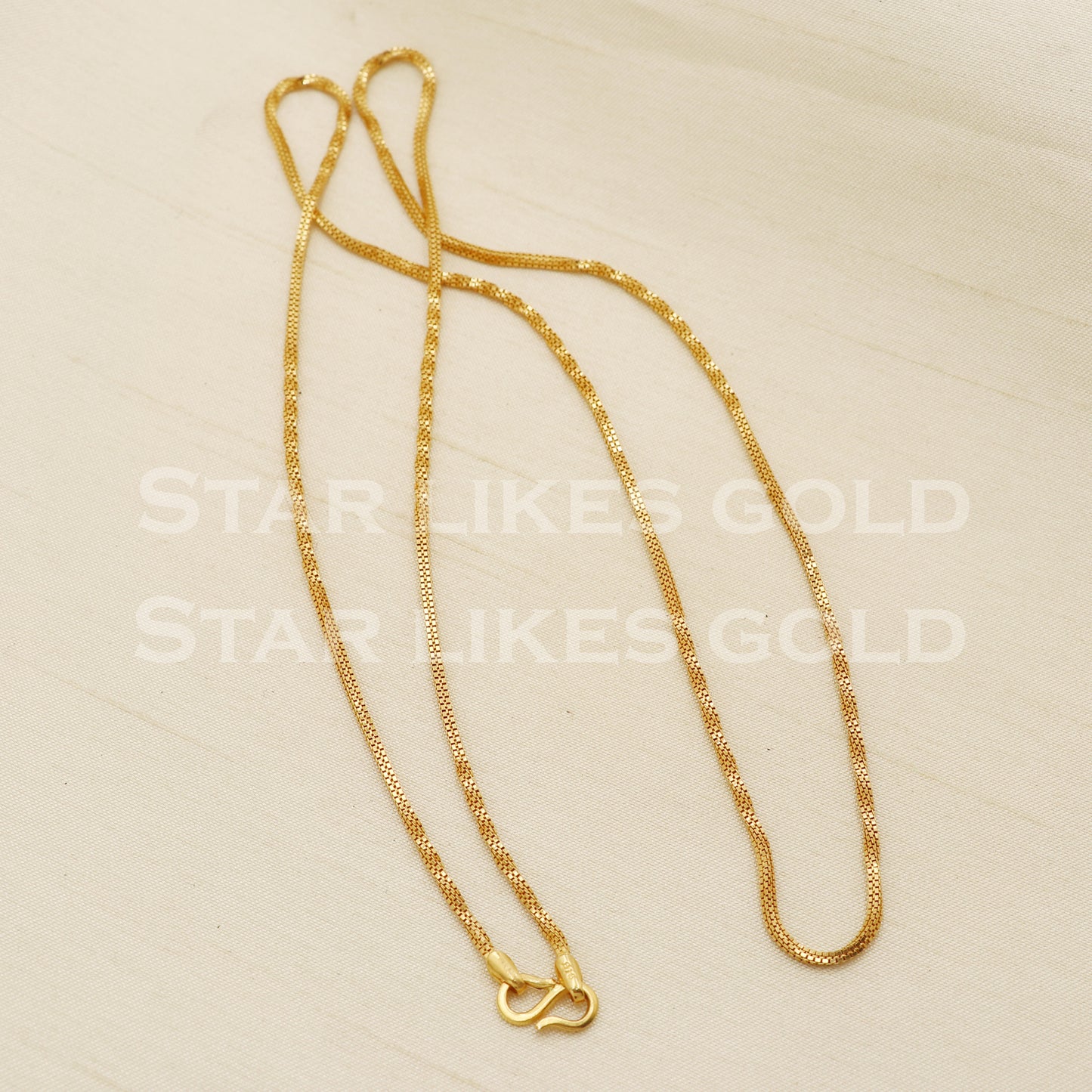 22k 22KT GOLD chain necklace Handmade fine Jewelry, PR1369