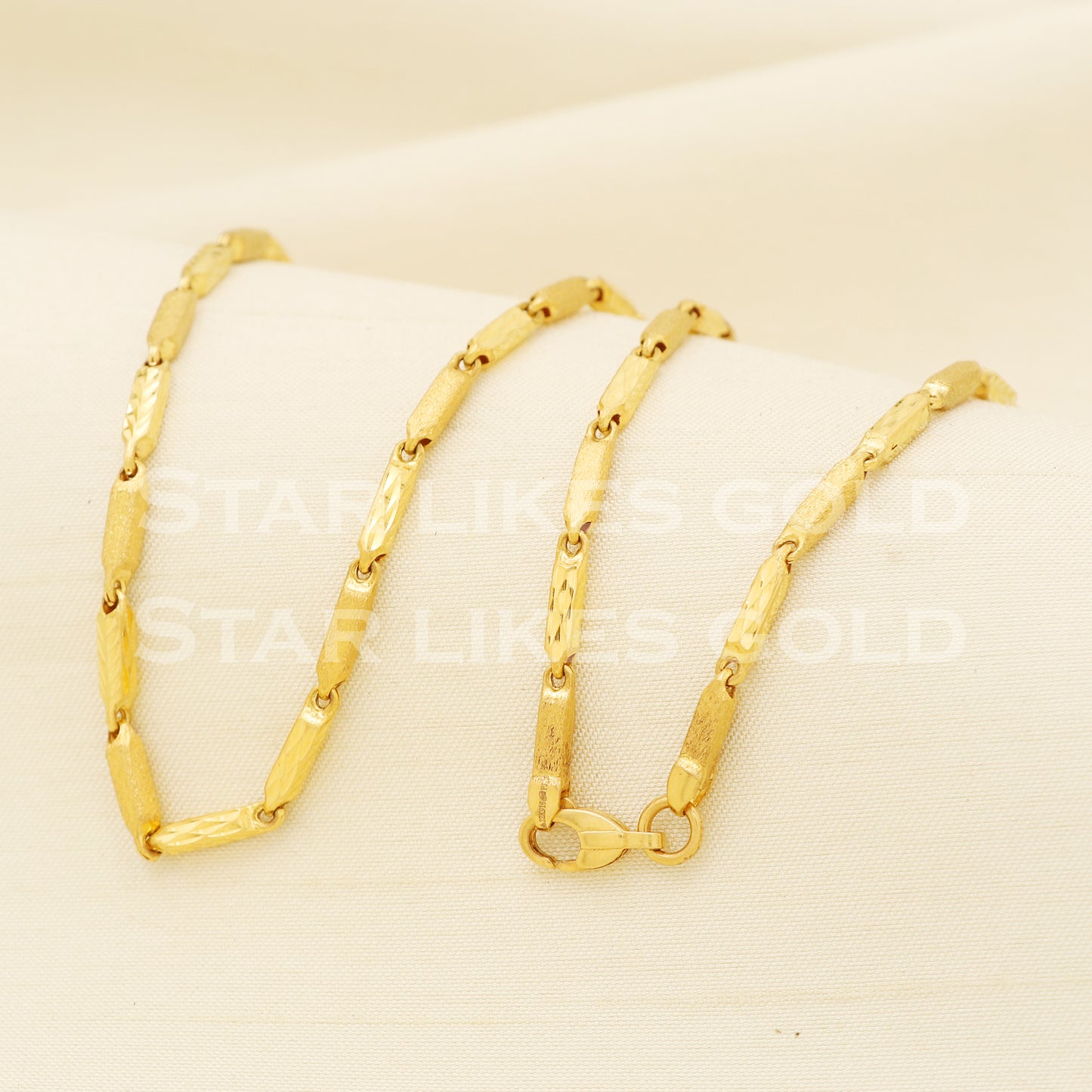 22k 22KT GOLD chain necklace Handmade fine Jewelry, PR1371