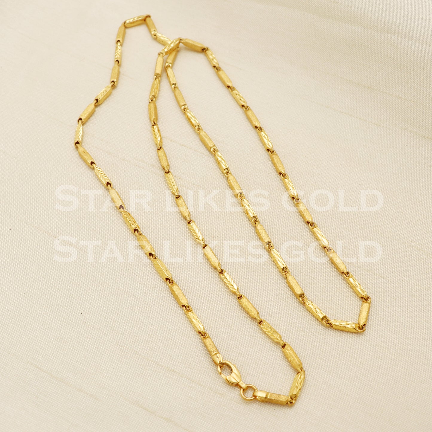 22k 22KT GOLD chain necklace Handmade fine Jewelry, PR1371