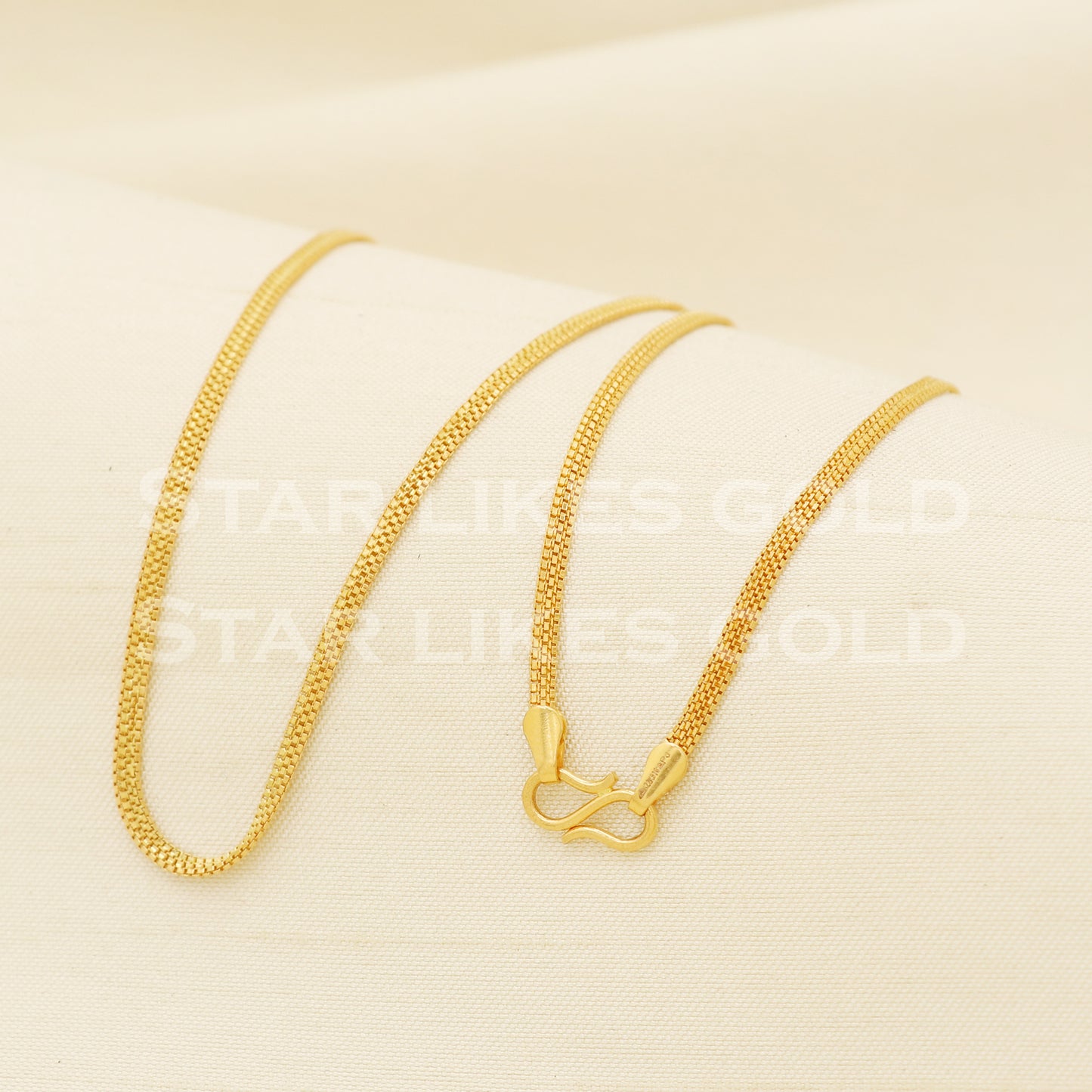 22k 22KT GOLD chain necklace Handmade fine Jewelry, PR1372