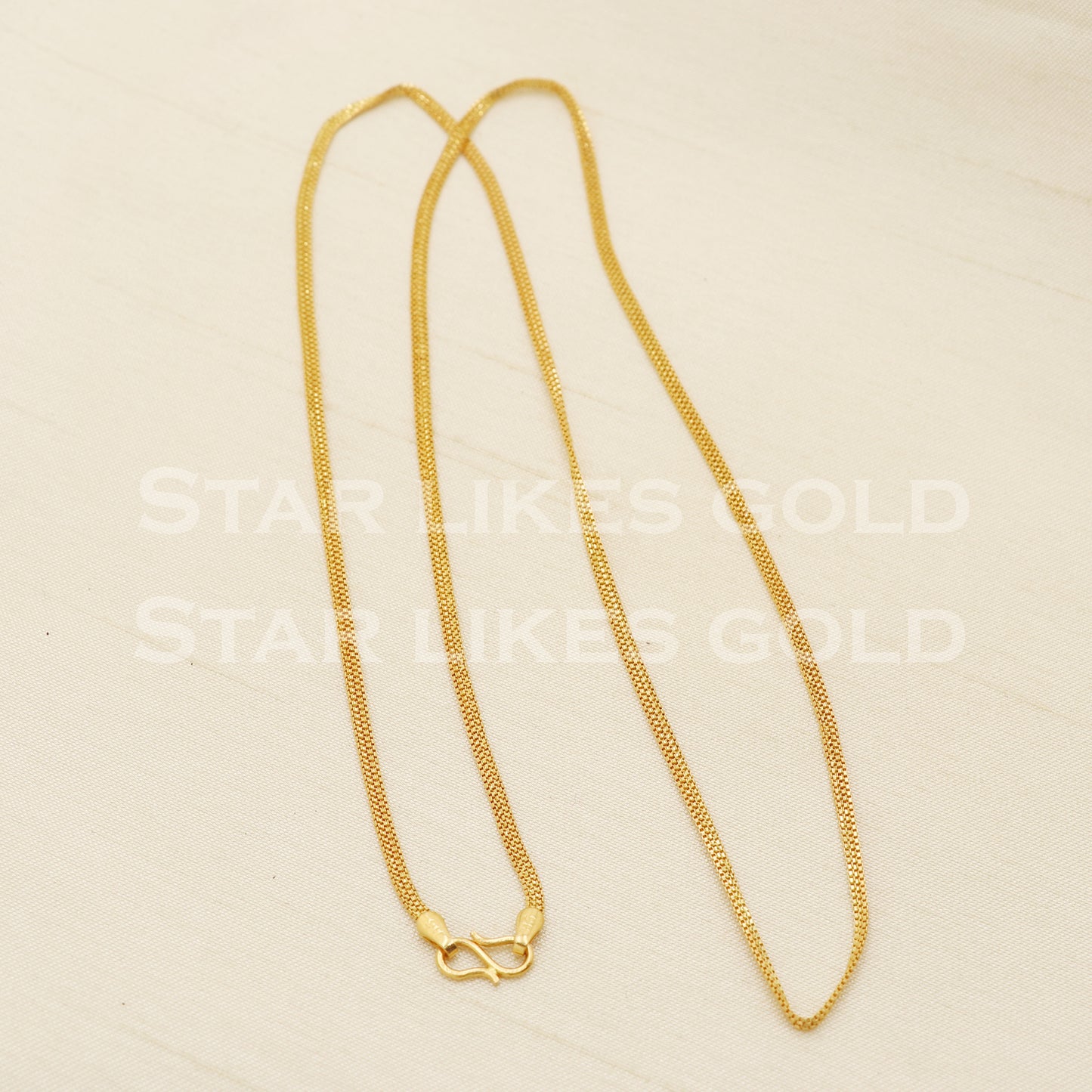22k 22KT GOLD chain necklace Handmade fine Jewelry, PR1372