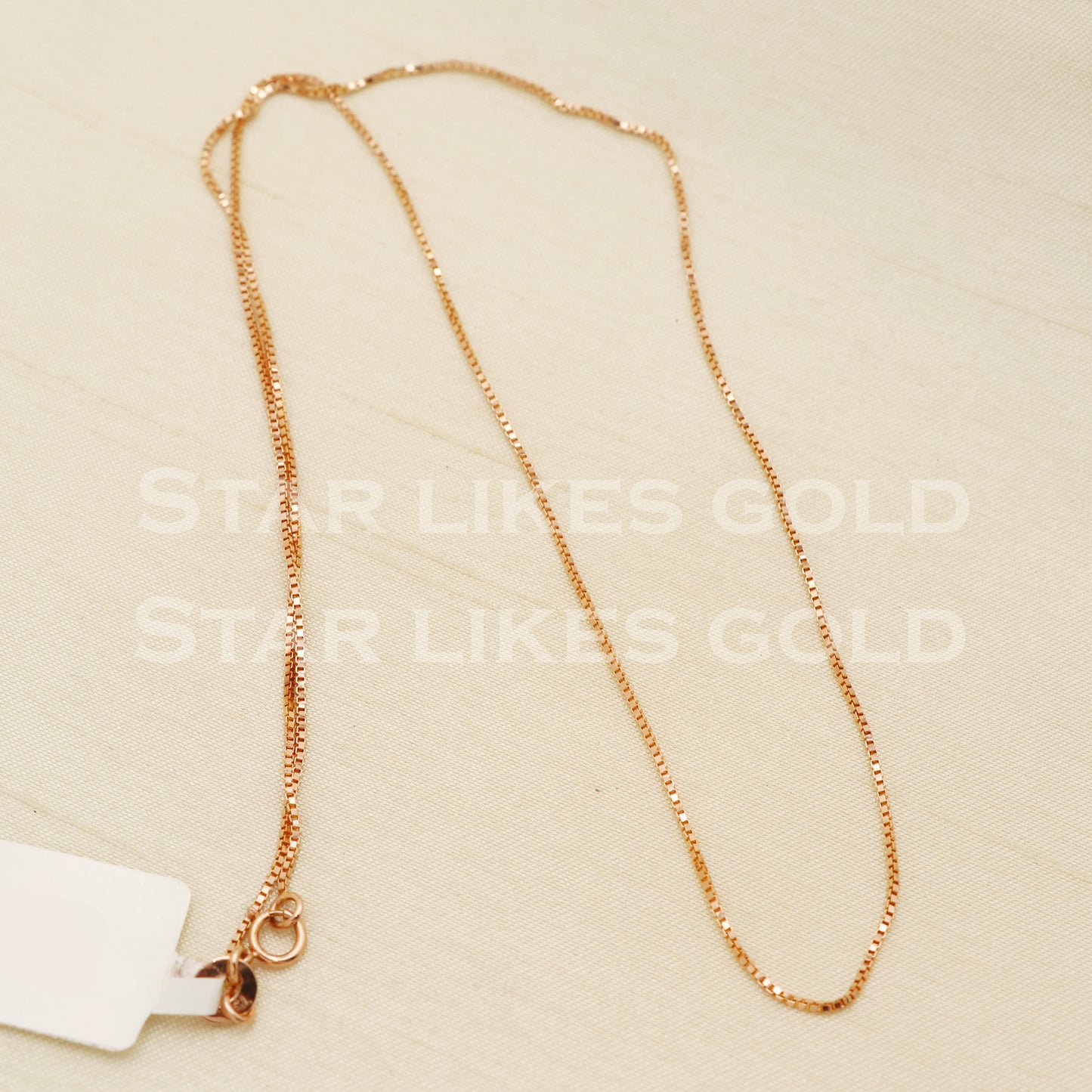 18k 18KT GOLD rose gold chain necklace Handmade fine Jewelry, PR1373