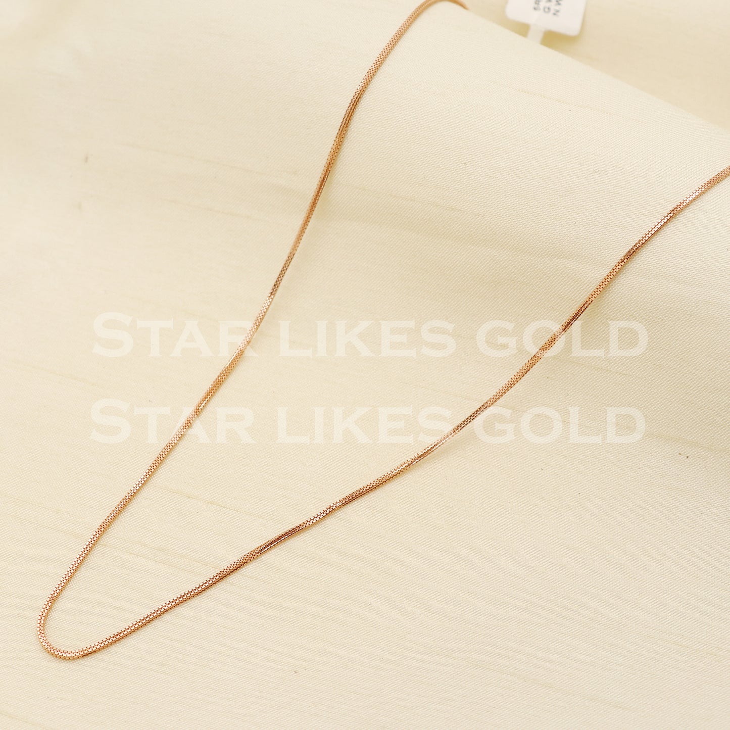 18k 18KT GOLD rose gold chain necklace Handmade fine Jewelry, PR1377