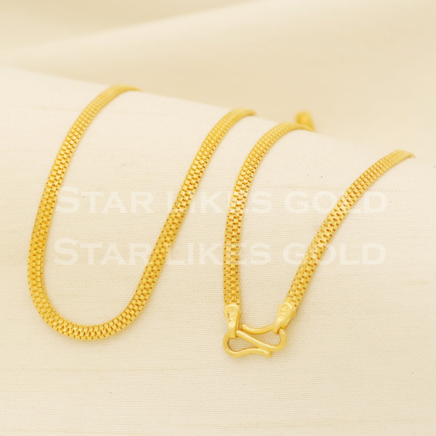 22k 22KT GOLD Yellow Gold chain necklace Handmade fine Jewelry, PR1381