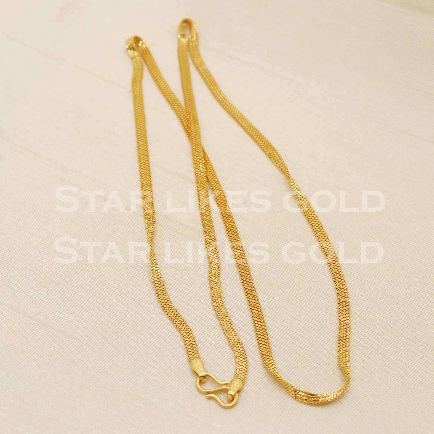 22k 22KT GOLD Yellow Gold chain necklace Handmade fine Jewelry, PR1383