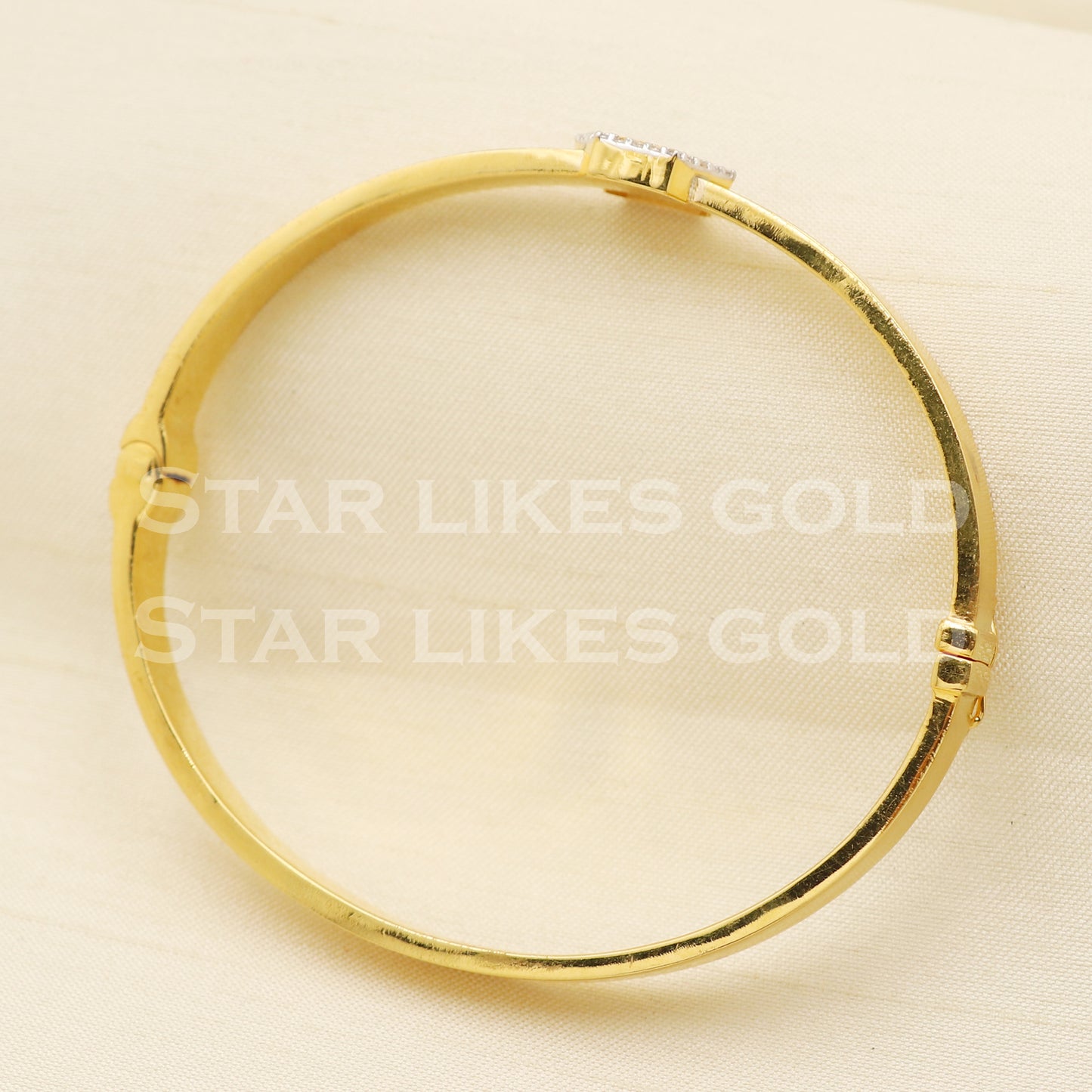 18 karat 18k gold bangle bracelet jewelry, PR1392
