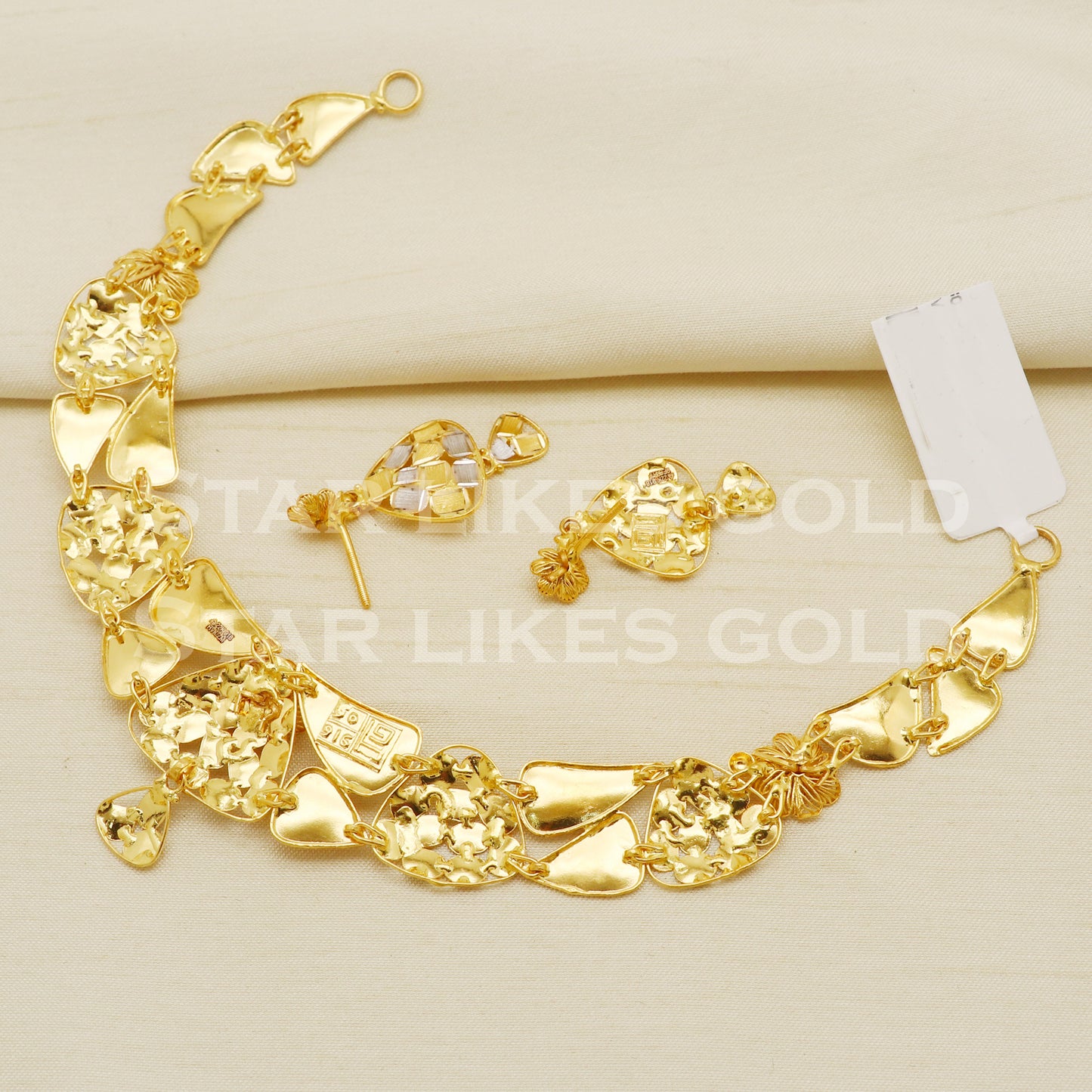 Tow Tone 22KT 22 Karat GOLD NECKLACE Bling Jewelry, Indian jewelry, Perfect Gift for Loved Ones, PR1436