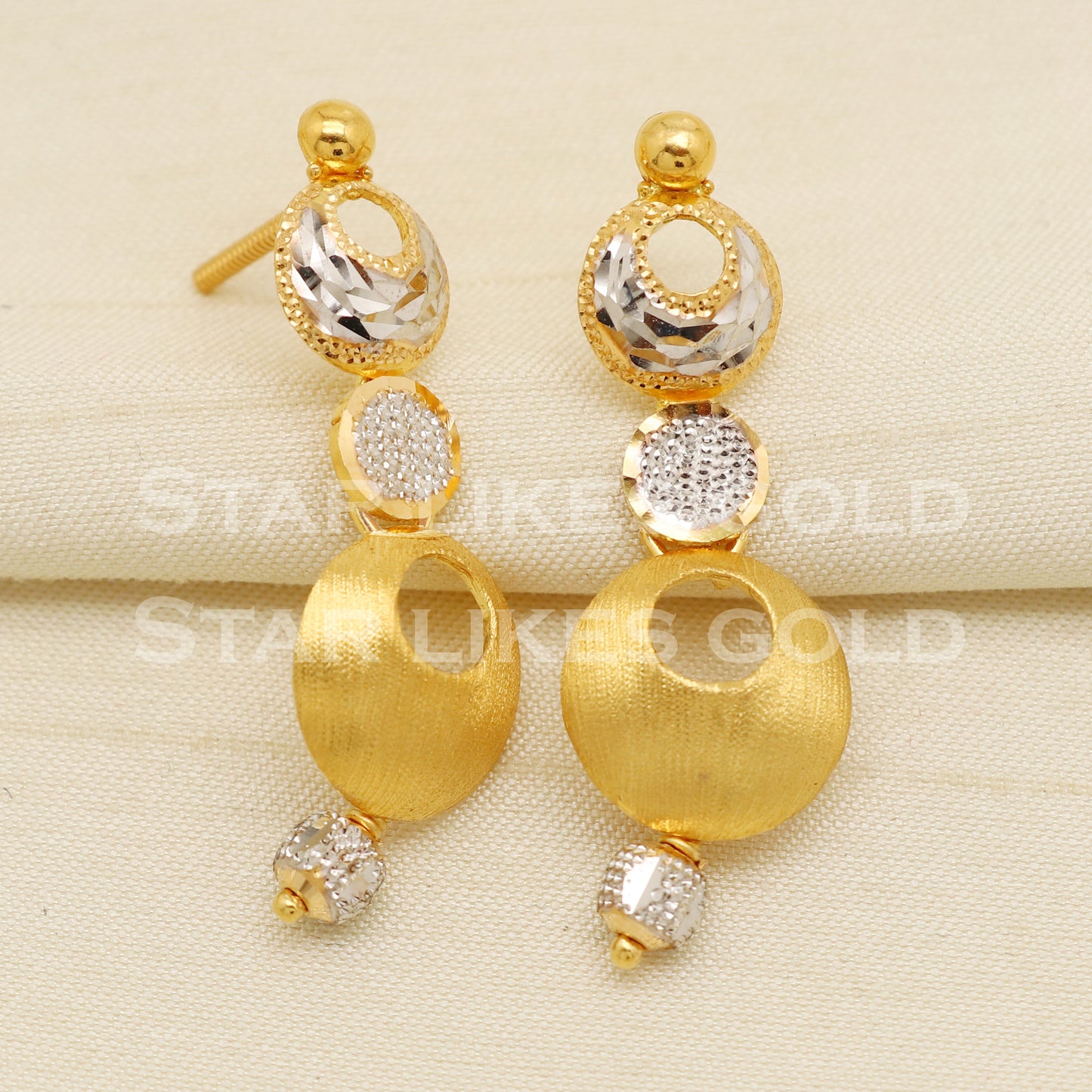 Tow Tone 22KT 22 Karat GOLD NECKLACE Bling Jewelry, Indian jewelry, Perfect Gift for Loved Ones, PR1439