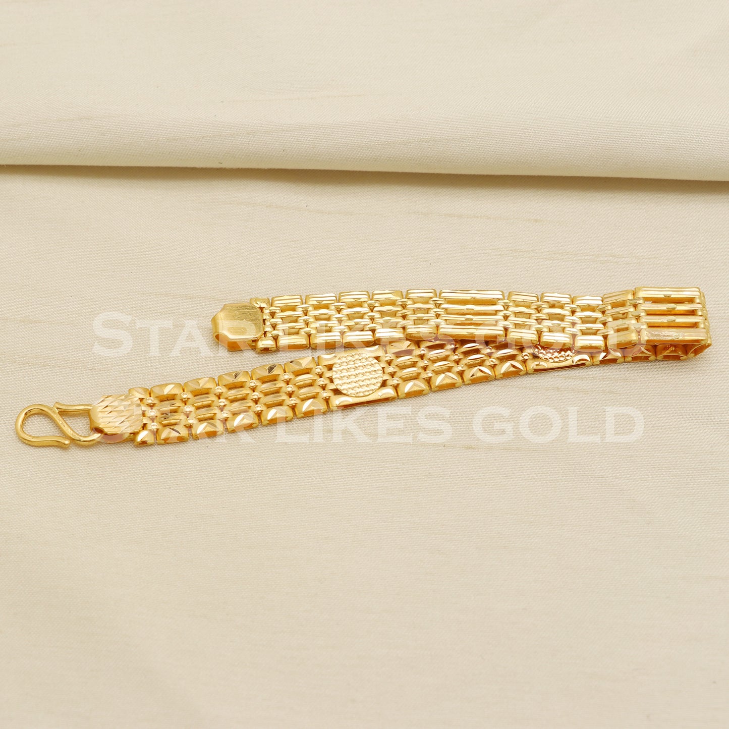 Handmade Indian 22 karat 22k gold Mens bracelet jewelry, PR1440