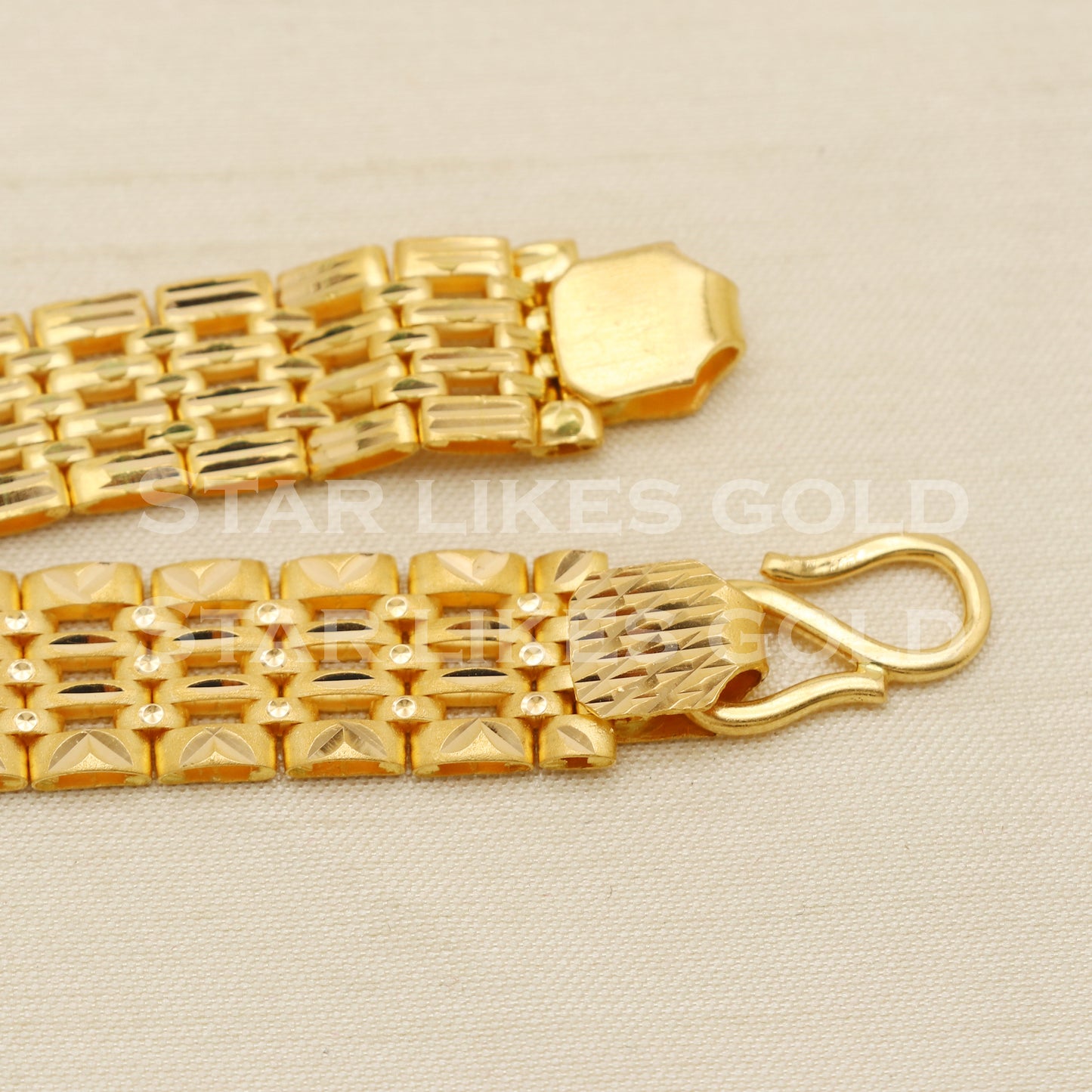 Handmade Indian 22 karat 22k gold Mens bracelet jewelry, PR1440