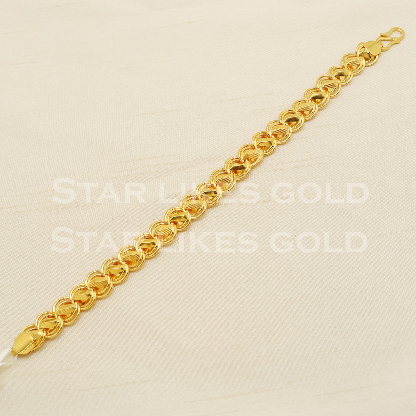 Handmade Indian 22 karat 22k gold Mens bracelet jewelry, PR1443
