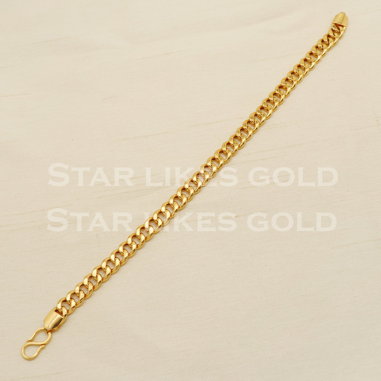 Handmade Indian 22 karat 22k gold Mens bracelet jewelry, PR1450