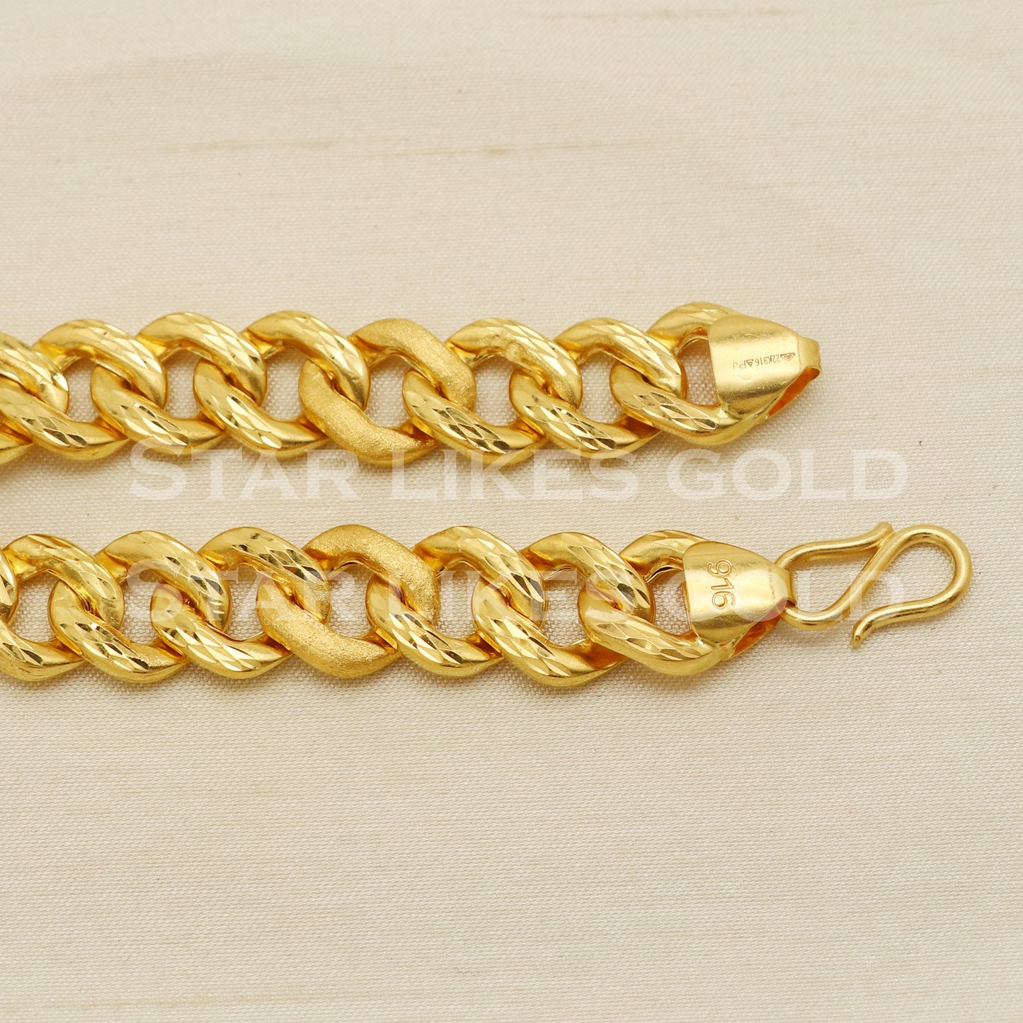 Handmade Indian 22 karat 22k gold Mens bracelet jewelry, PR1452