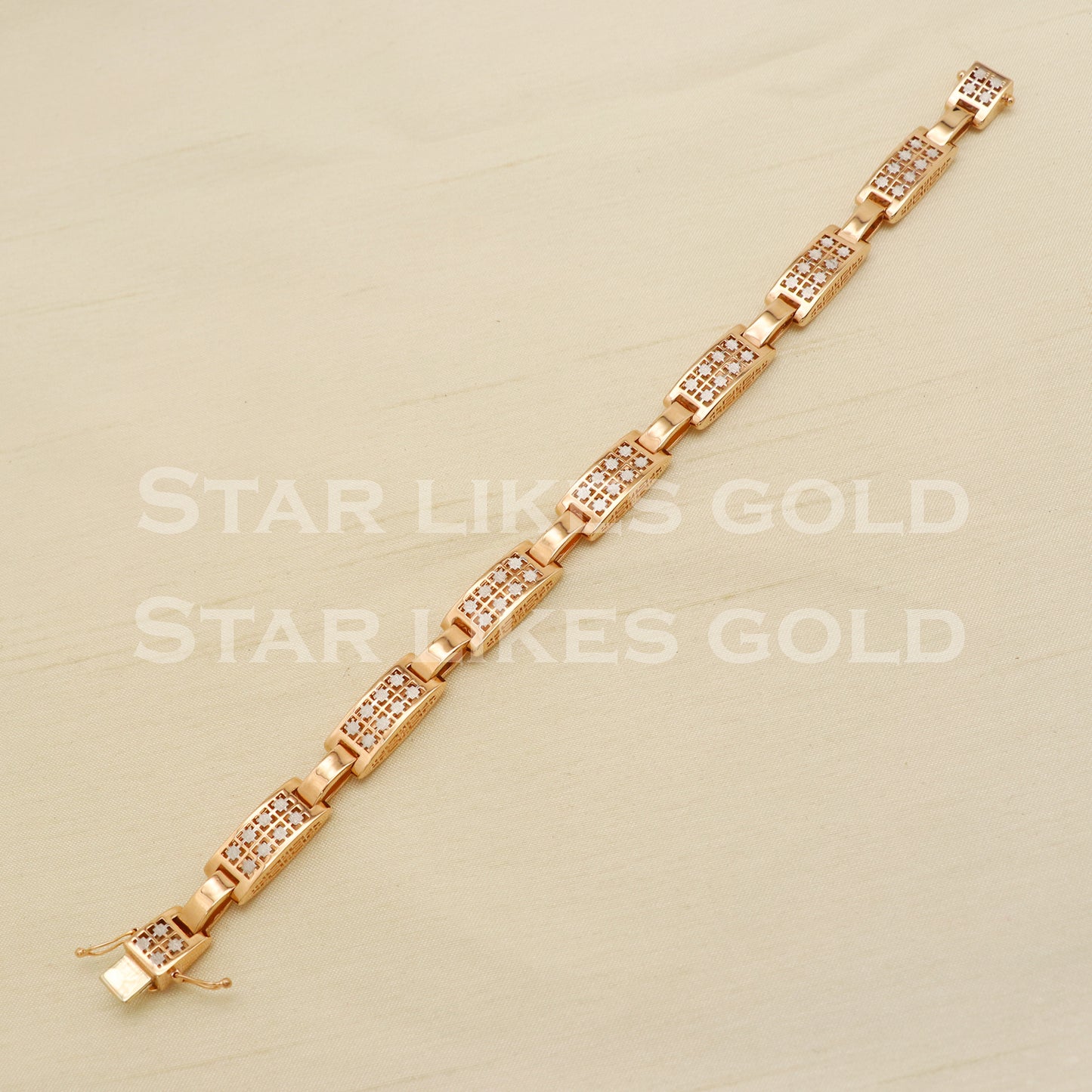 Hallmarked 18 karat 18k gold bracelet Indian Handmade jewelry, PR1457