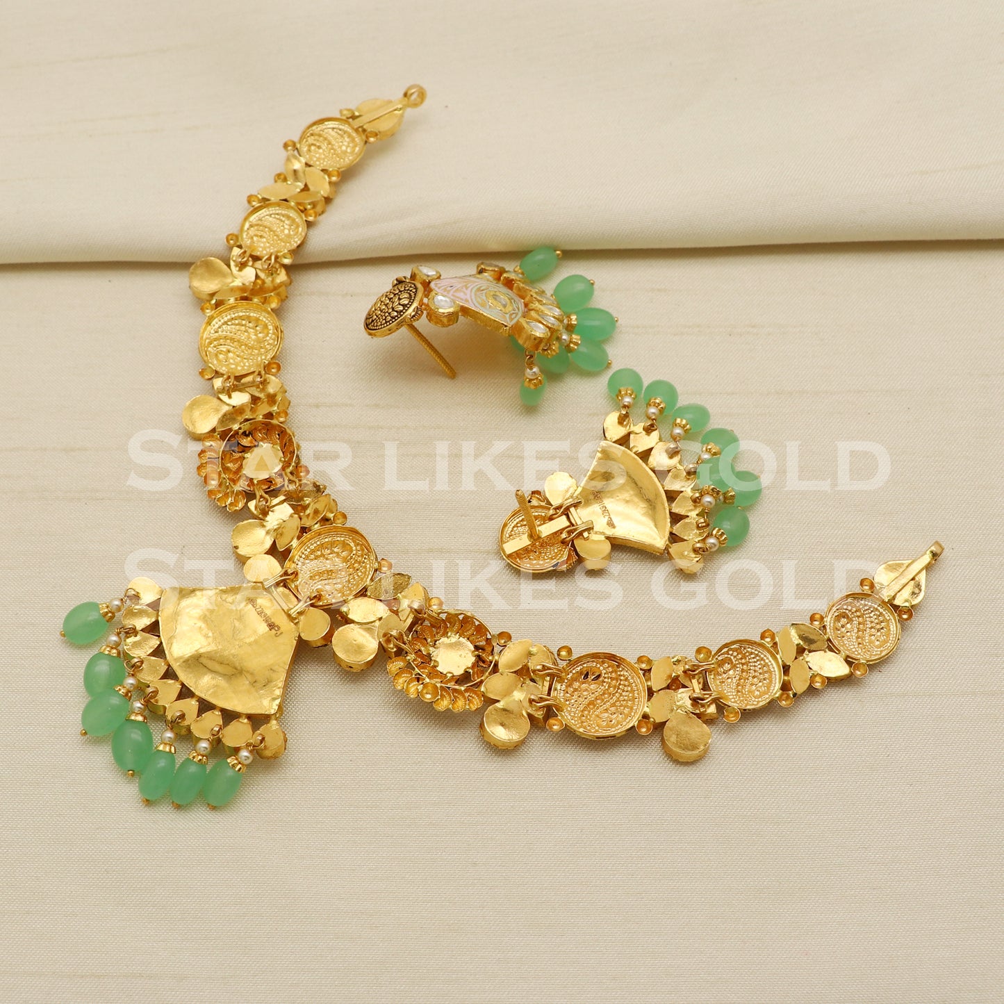 Traditional 22KT 22 Karat GOLD NECKLACE Wedding Jewelry, Perfect Gift for Loved Ones, PR1460