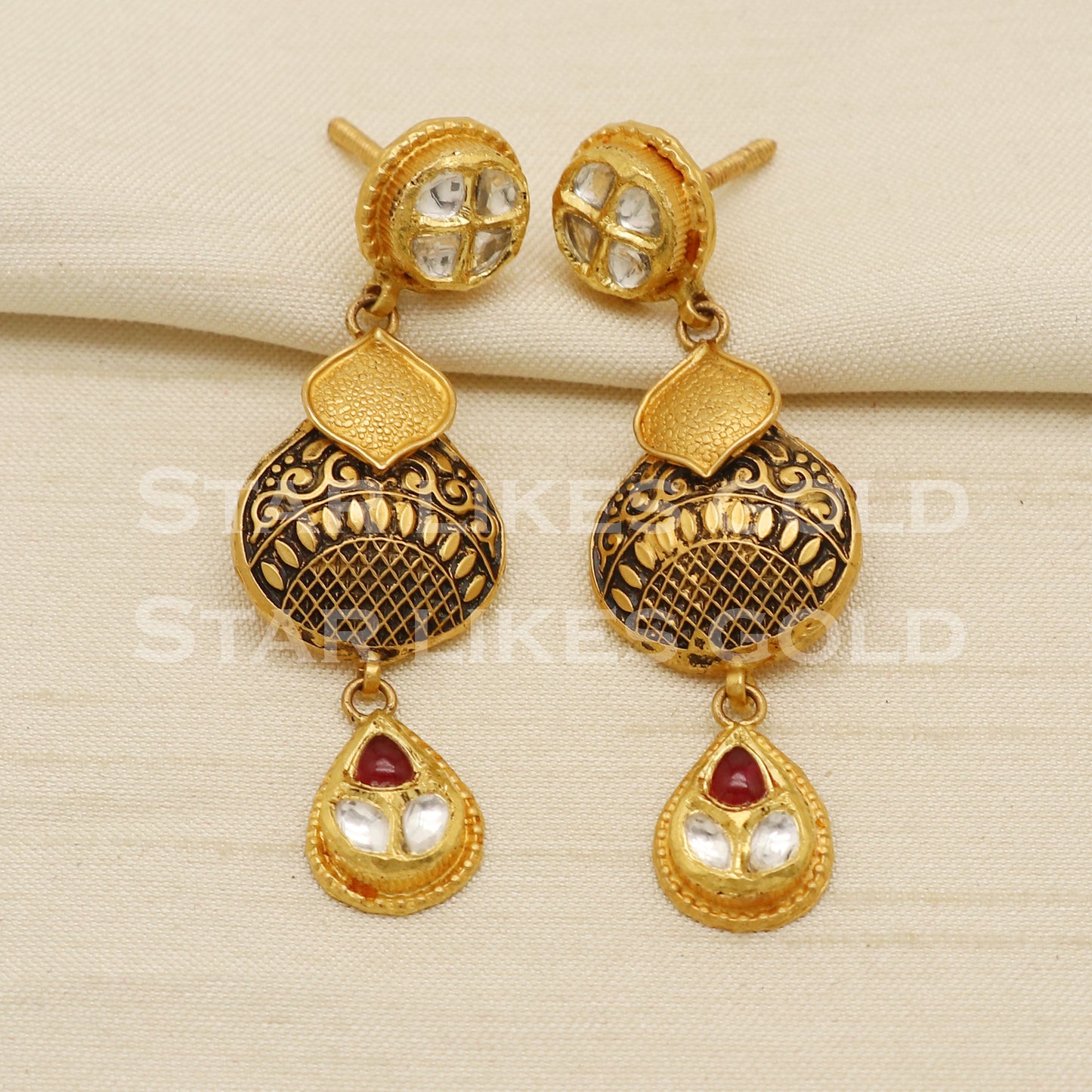 Traditional 22KT 22 Karat GOLD NECKLACE Wedding Jewelry, Perfect Gift for Loved Ones, PR1462