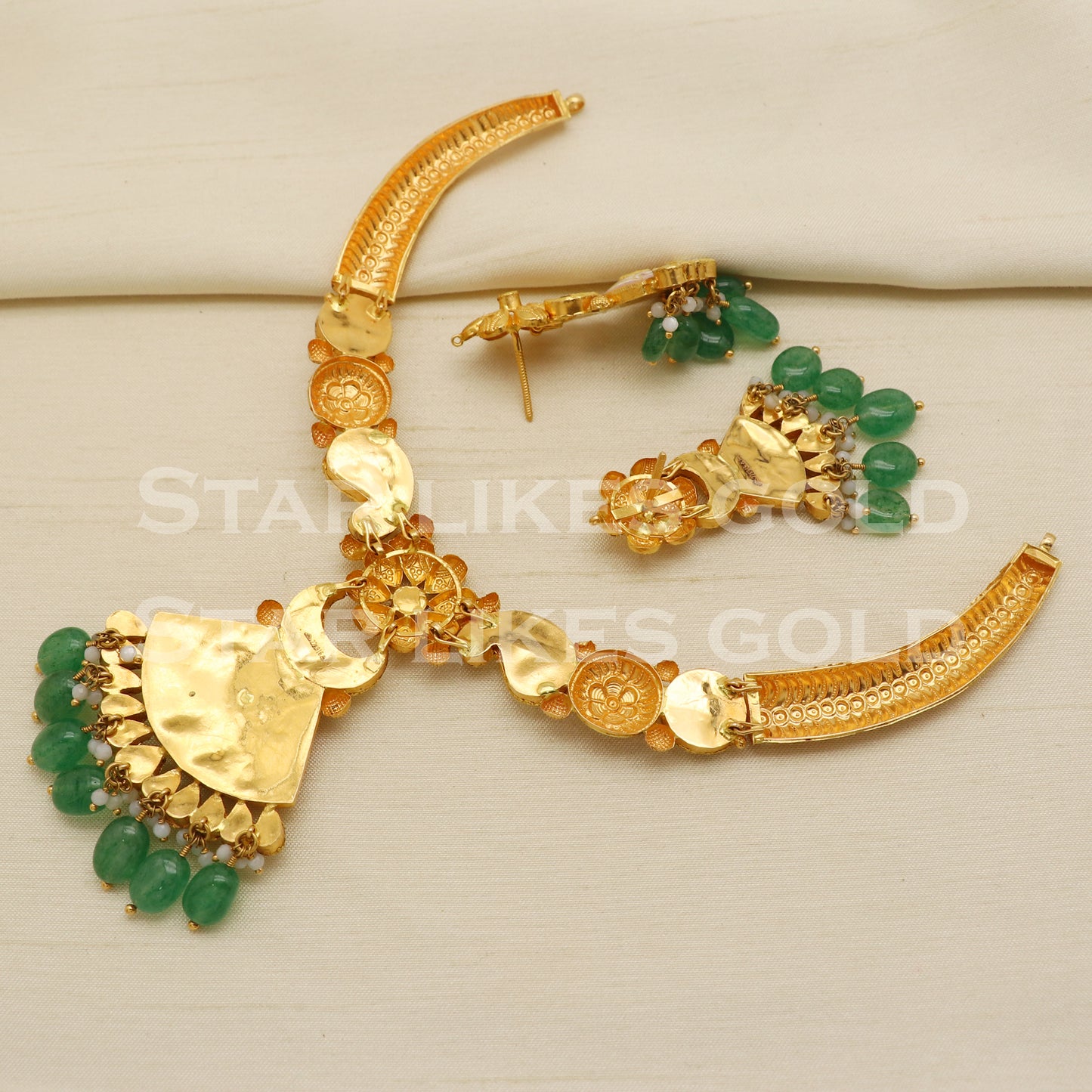 Traditional 22KT 22 Karat GOLD NECKLACE Wedding Jewelry, Perfect Gift for Loved Ones, PR1464
