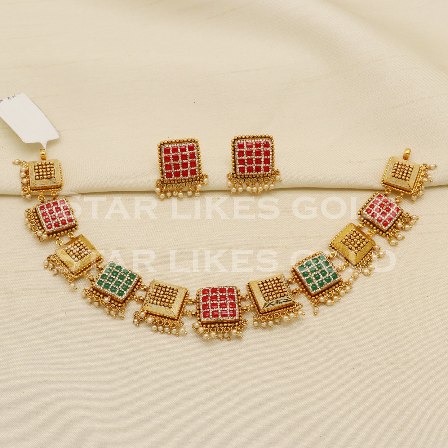 Traditional 22KT 22 Karat GOLD NECKLACE Wedding Jewelry, Perfect Gift for Loved Ones, PR1465