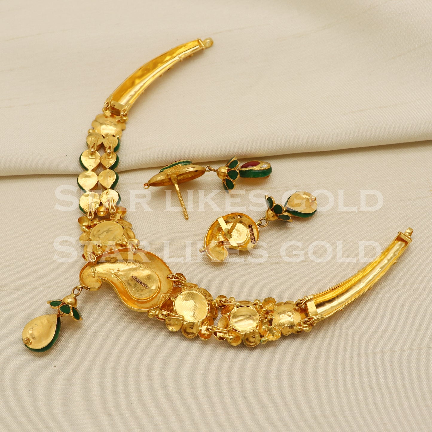 Traditional 22KT 22 Karat GOLD NECKLACE Wedding Jewelry, Perfect Gift for Loved Ones, PR1468