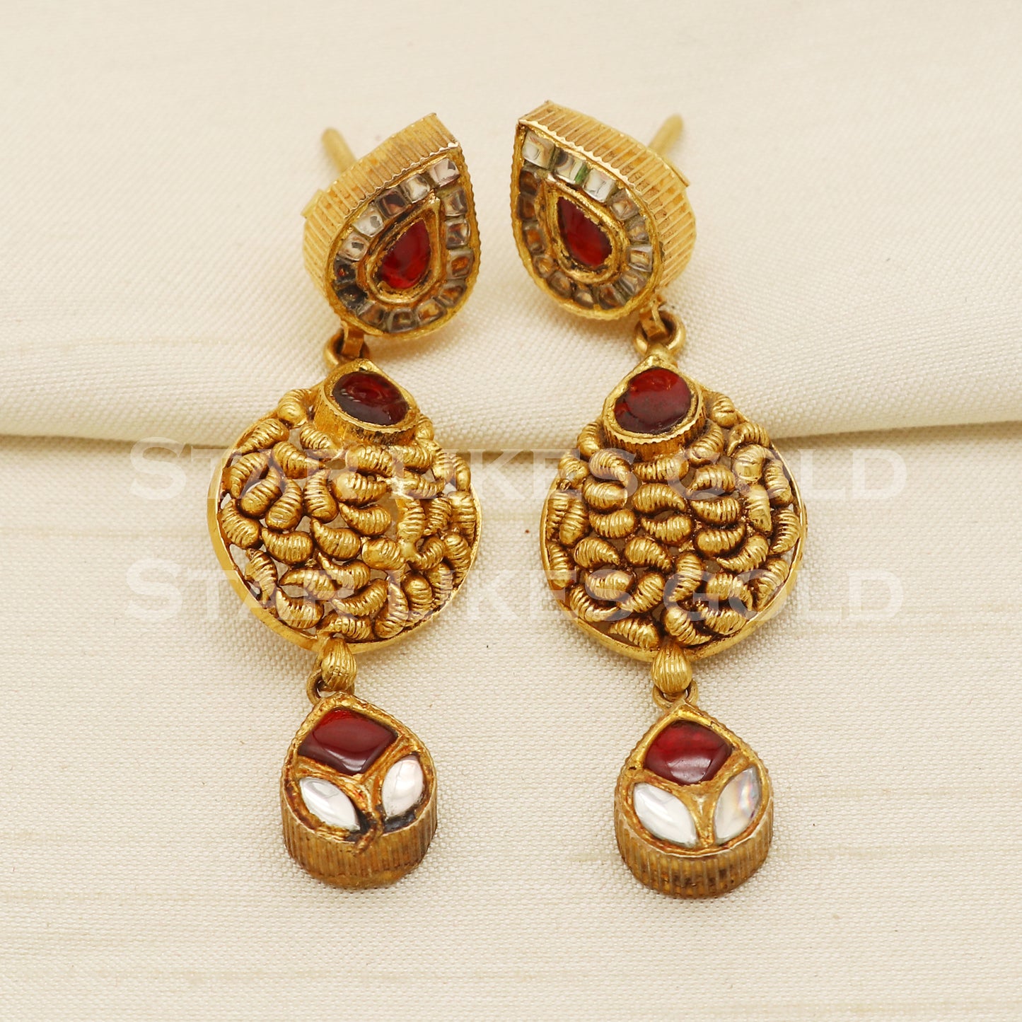 Traditional 22KT 22 Karat GOLD NECKLACE Wedding Jewelry, Perfect Gift for Loved Ones, PR1471