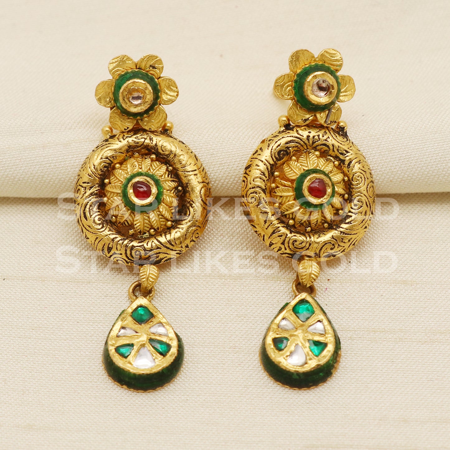 Traditional 22KT 22 Karat GOLD NECKLACE Wedding Jewelry, Perfect Gift for Loved Ones, PR1474