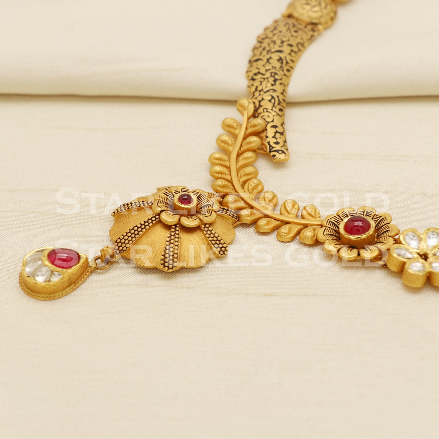 Traditional 22KT 22 Karat GOLD NECKLACE Wedding Jewelry, Perfect Gift for Loved Ones, PR1475