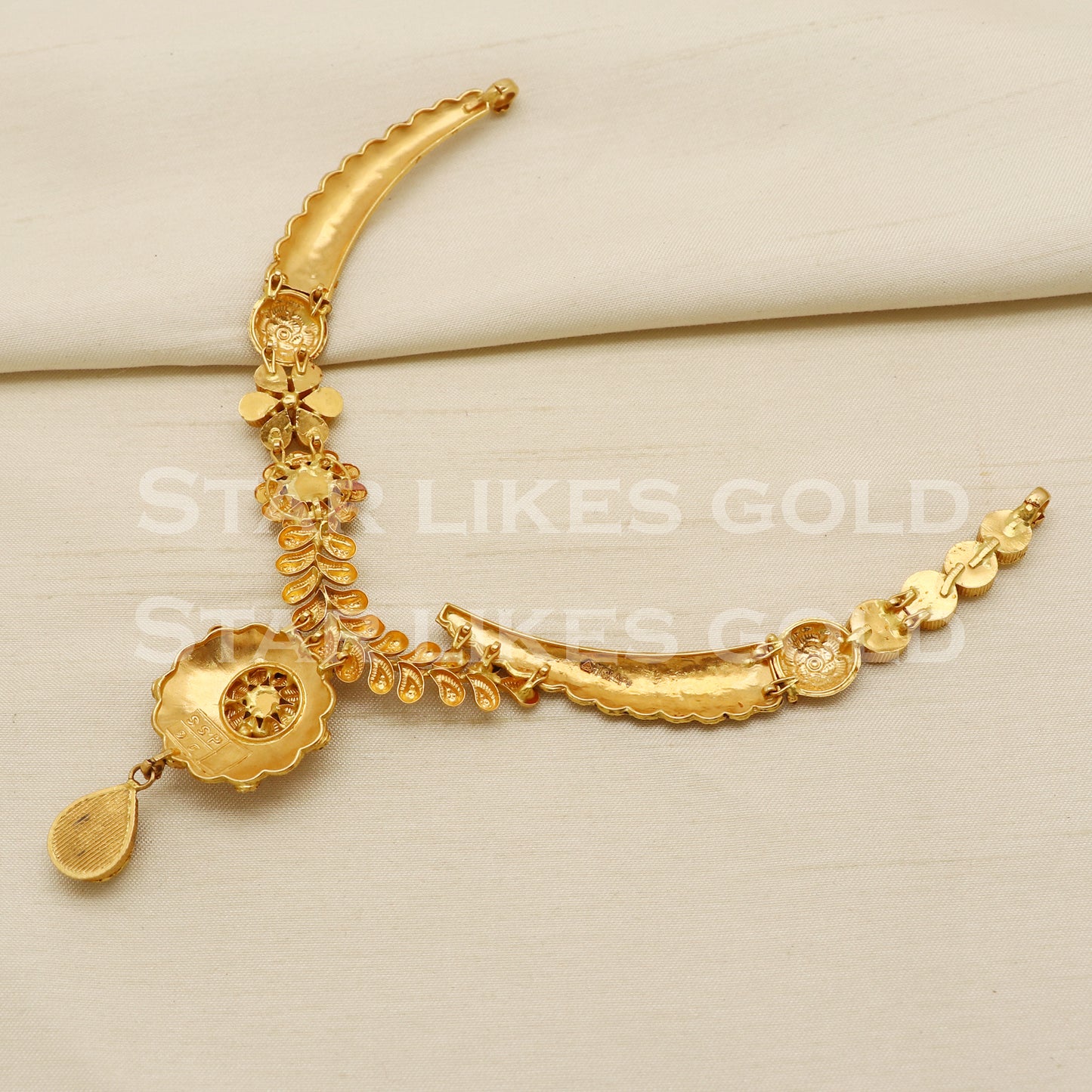 Traditional 22KT 22 Karat GOLD NECKLACE Wedding Jewelry, Perfect Gift for Loved Ones, PR1475