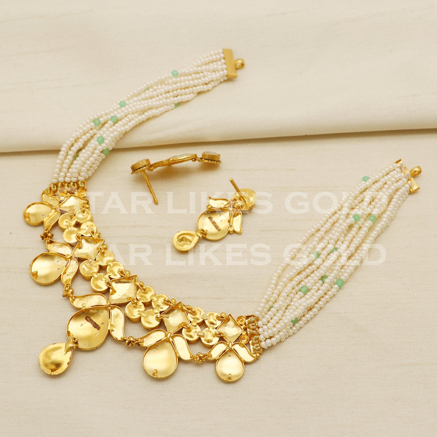 Traditional 22KT 22 Karat GOLD NECKLACE Set Wedding Jewelry, Perfect Gift for Loved Ones, PR1476