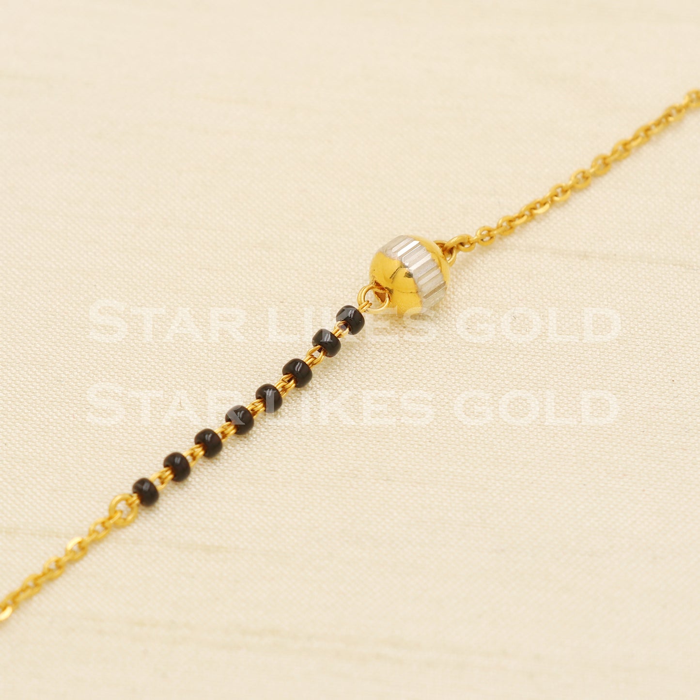 22 karat 22k gold Black Onyx Women Bracelet jewelry, PR1531