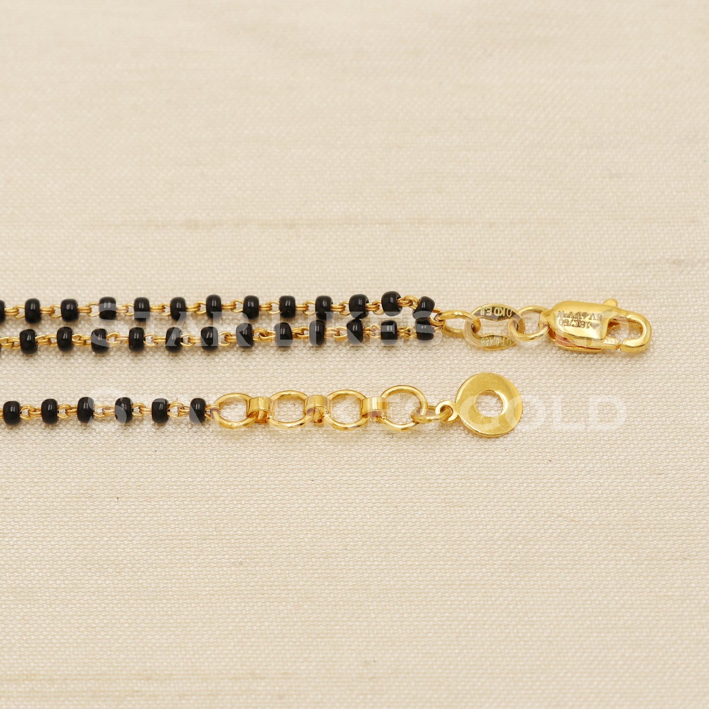 18 karat 18k gold Zircons Black Onyx Women Bracelet jewelry, PR1532