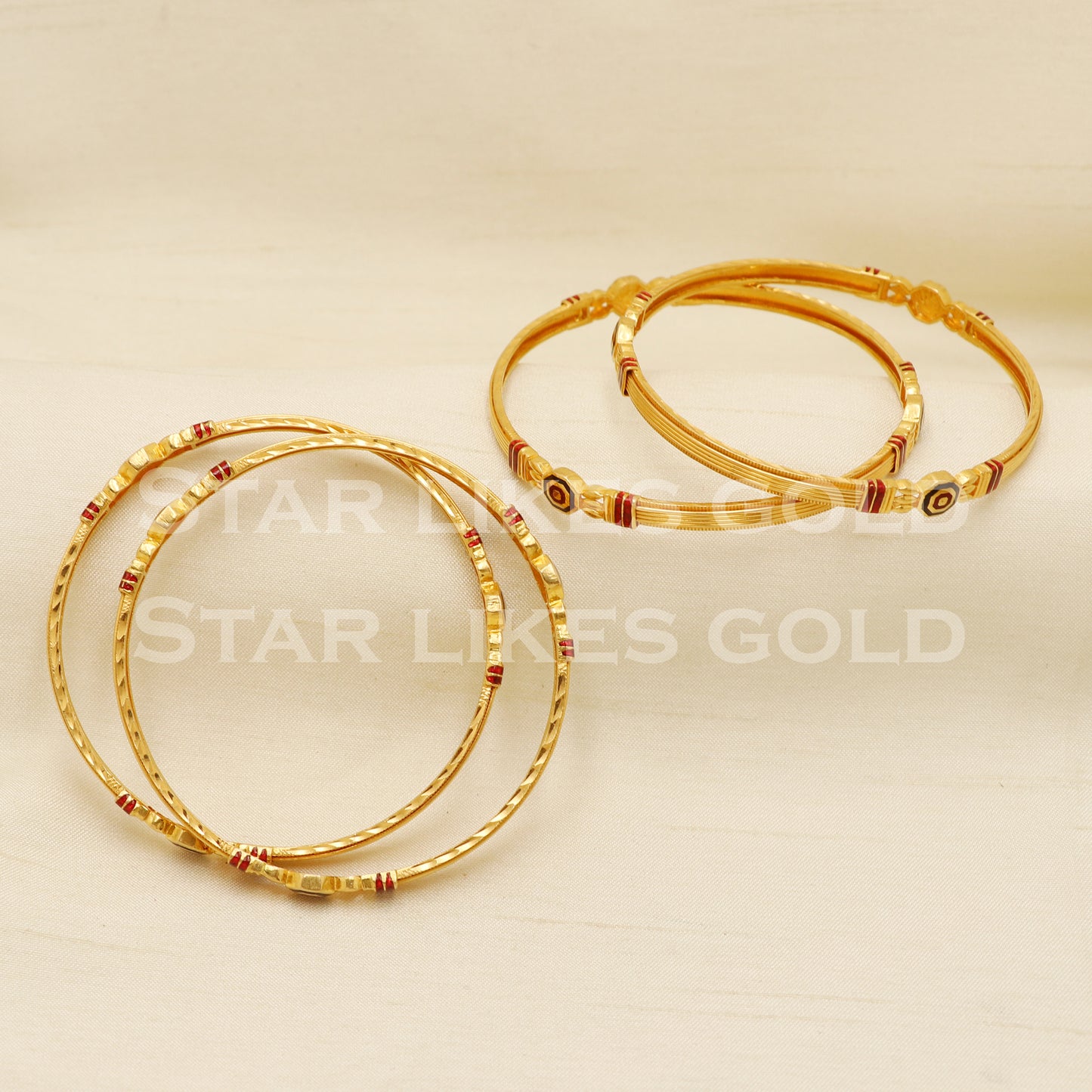 22 karat 22k gold Bangle Bracelet Jewelry, PR1569