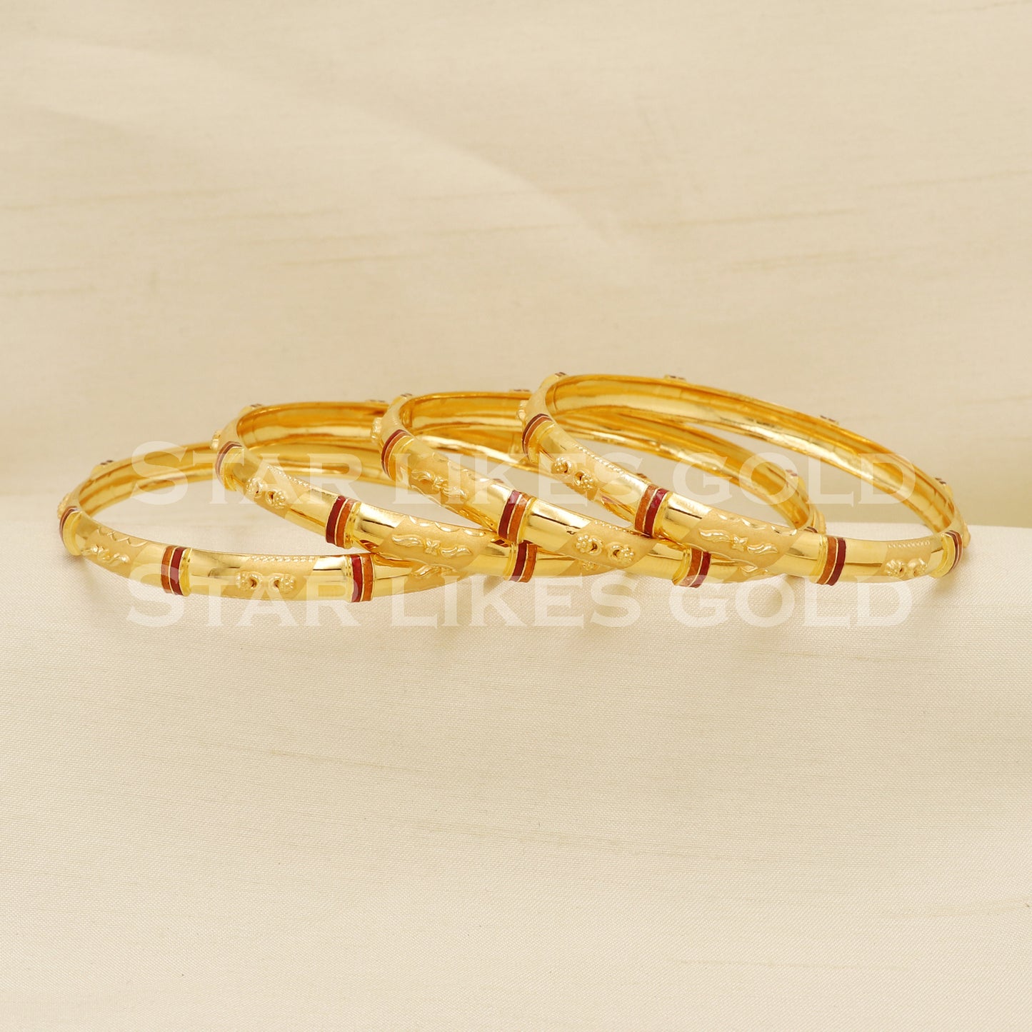 22 karat 22k gold Bangle Bracelet Jewelry, PR1574