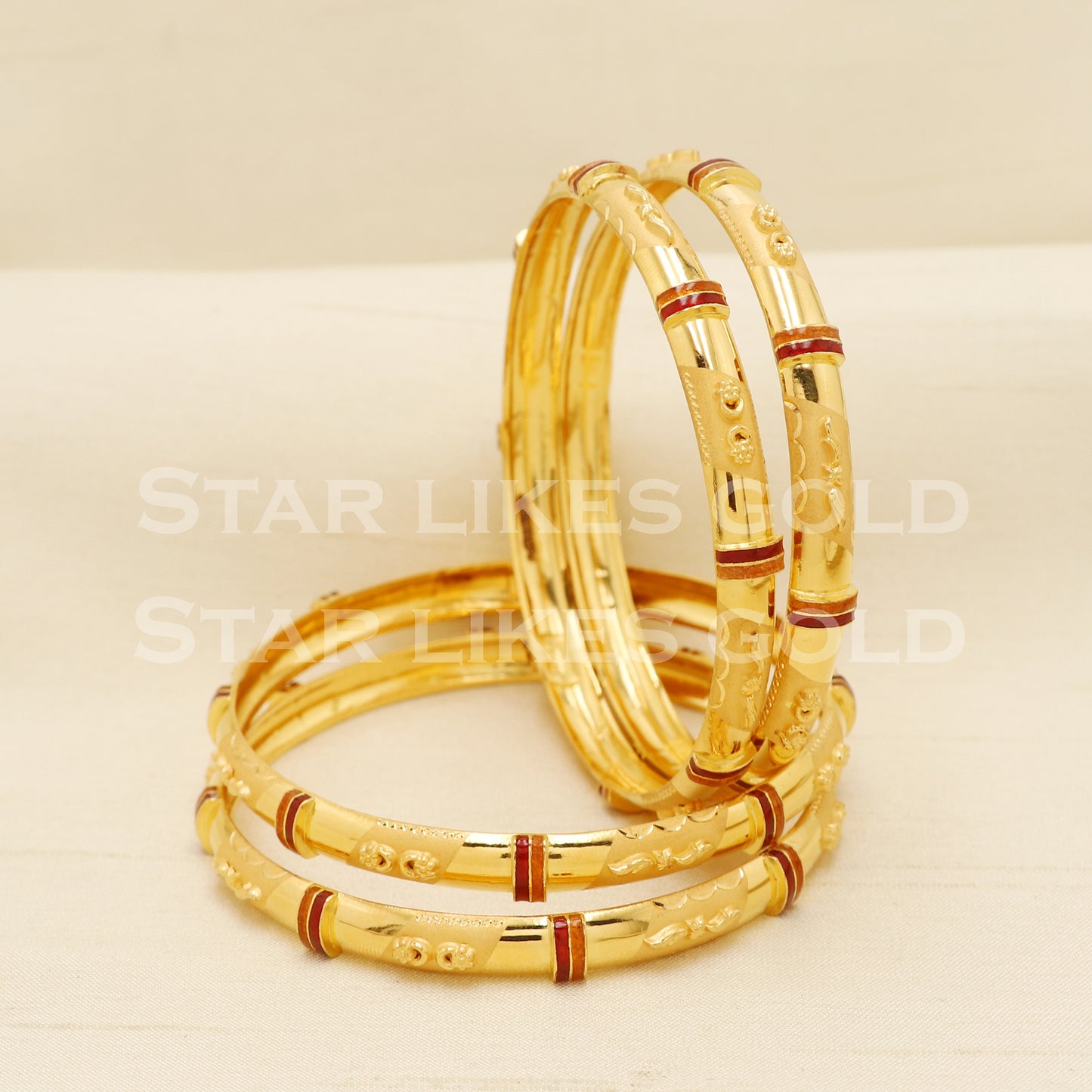 22 karat 22k gold Bangle Bracelet Jewelry, PR1574