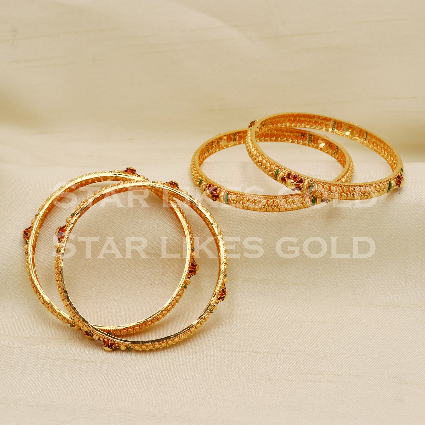22 karat 22k gold Bangle Bracelet Jewelry, PR1583