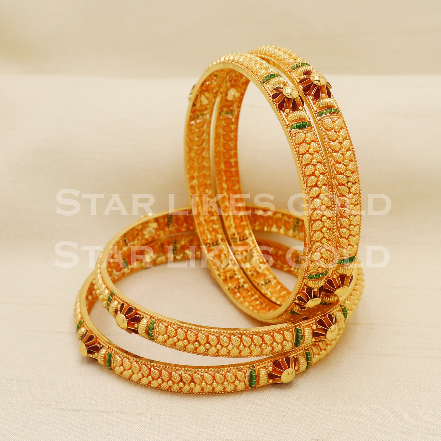 22 karat 22k gold Bangle Bracelet Jewelry, PR1583