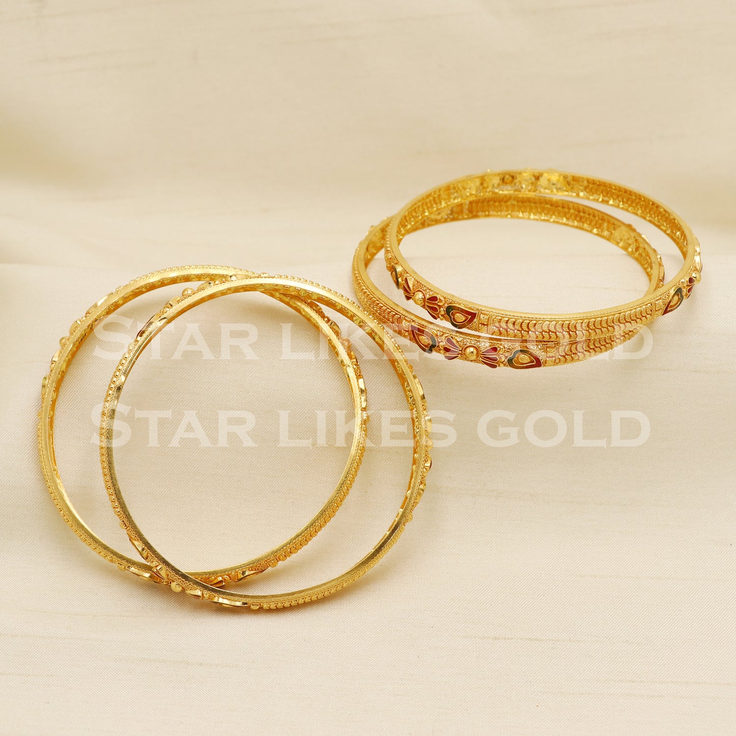22 karat 22k gold Bangle Bracelet Jewelry, PR1587